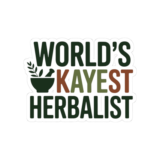 Herbalist Humor Sticker - Playful Plant Medicine Vinyl Decal for Herbalists, Botanical Enthusiasts