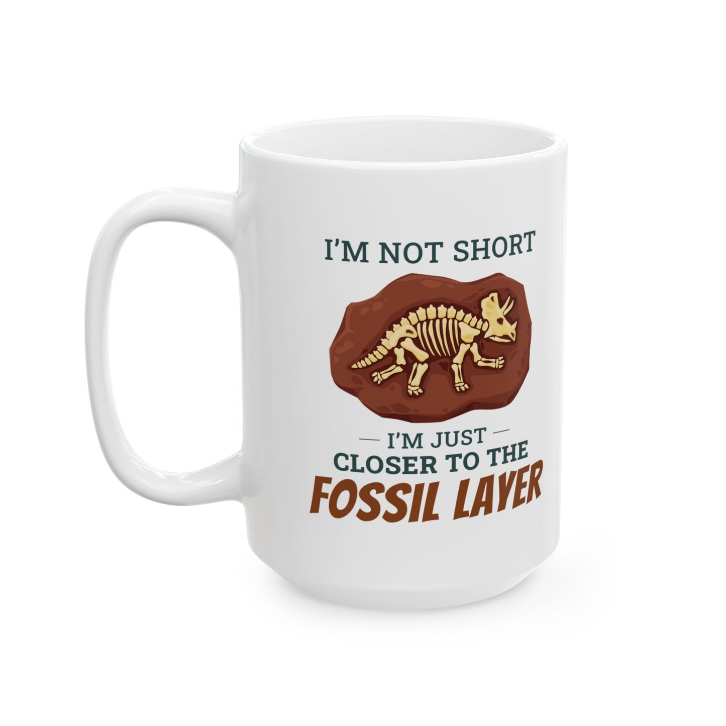 Dinosaur Fossil Mug - Closer to the Fossil Layer Design