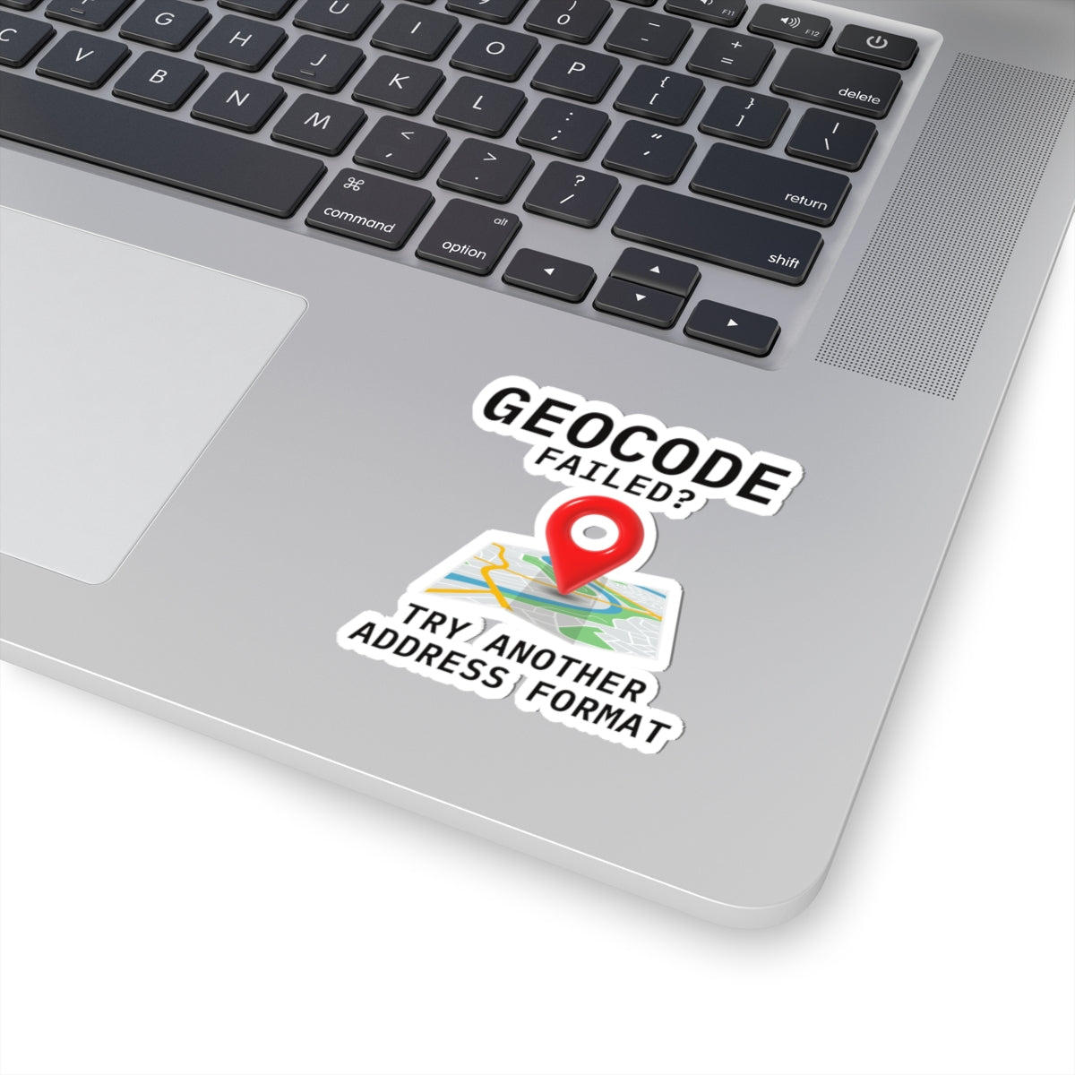 "Geocoding Humor Sticker - Address Format Vinyl Decal for GIS Developers & Analysts"