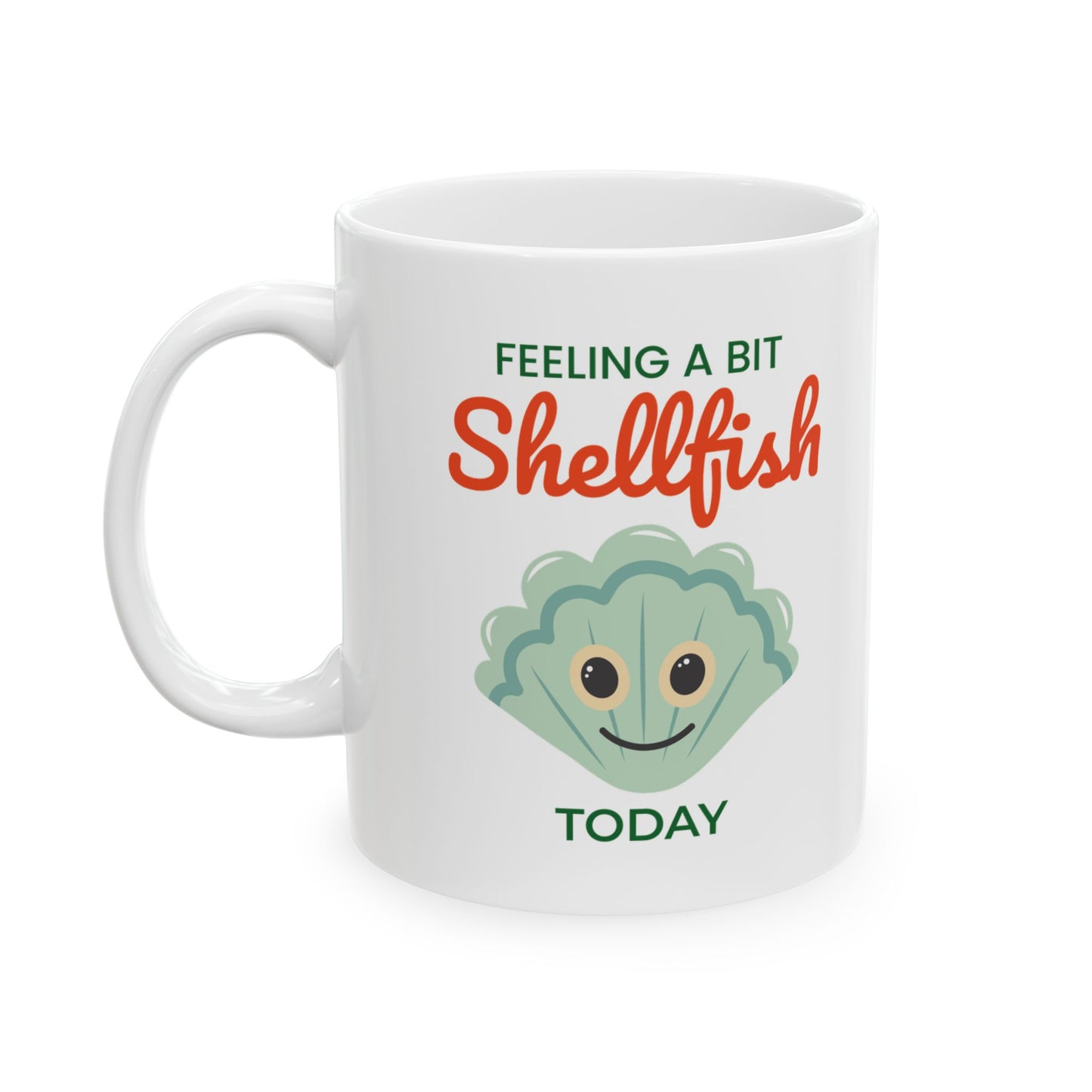 Scallop Shell Mug for Ocean Pun Lovers and Mood Expressers