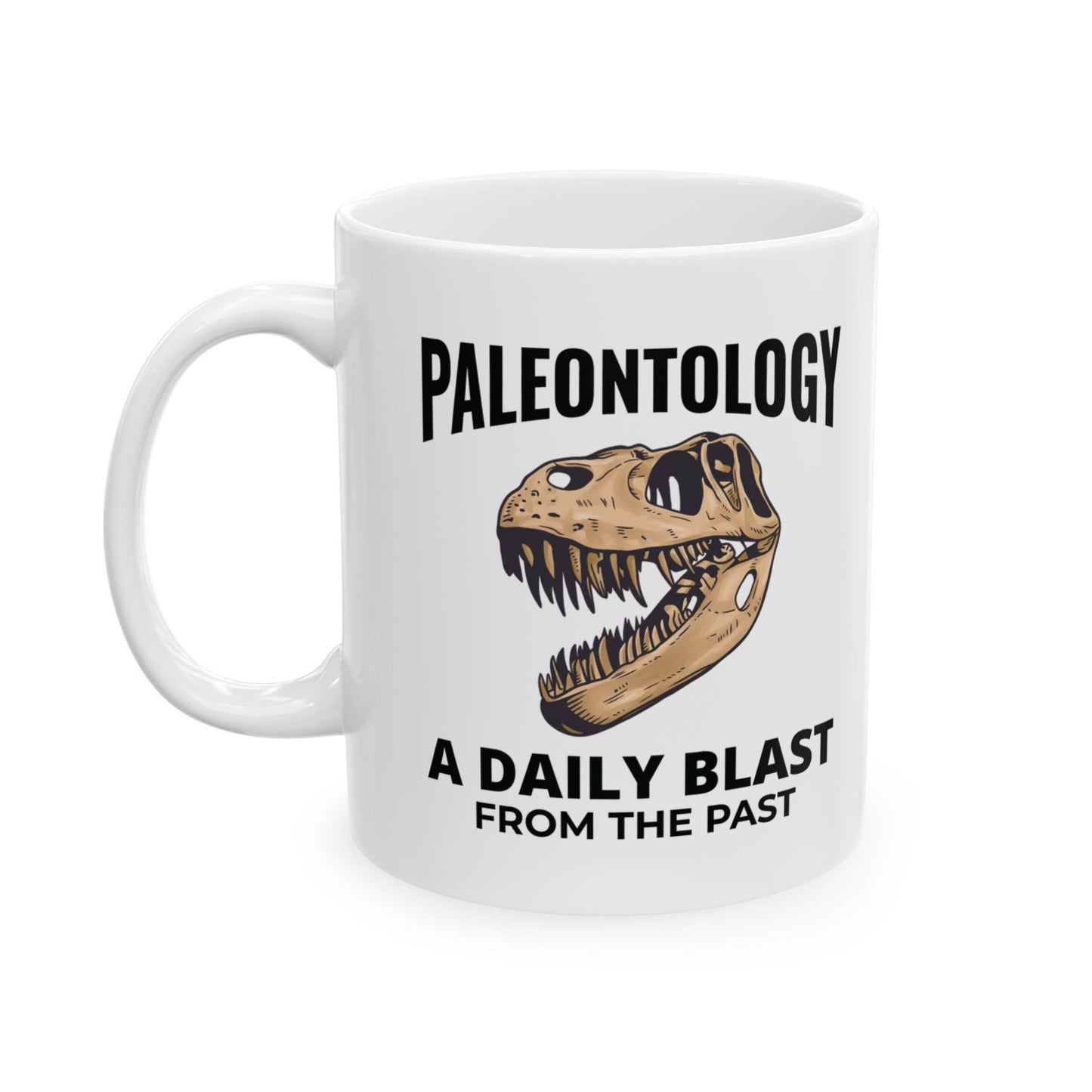Dinosaur Fossil Mug T-Rex Skull for Paleontology Enthusiasts