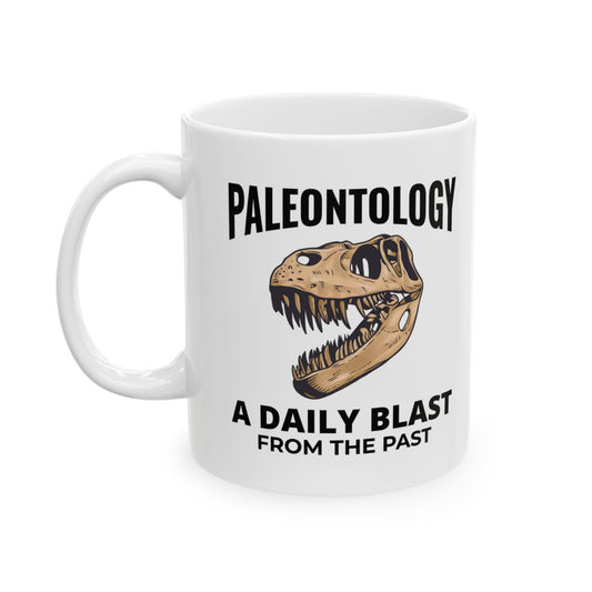Dinosaur Fossil Mug T-Rex Skull for Paleontology Enthusiasts