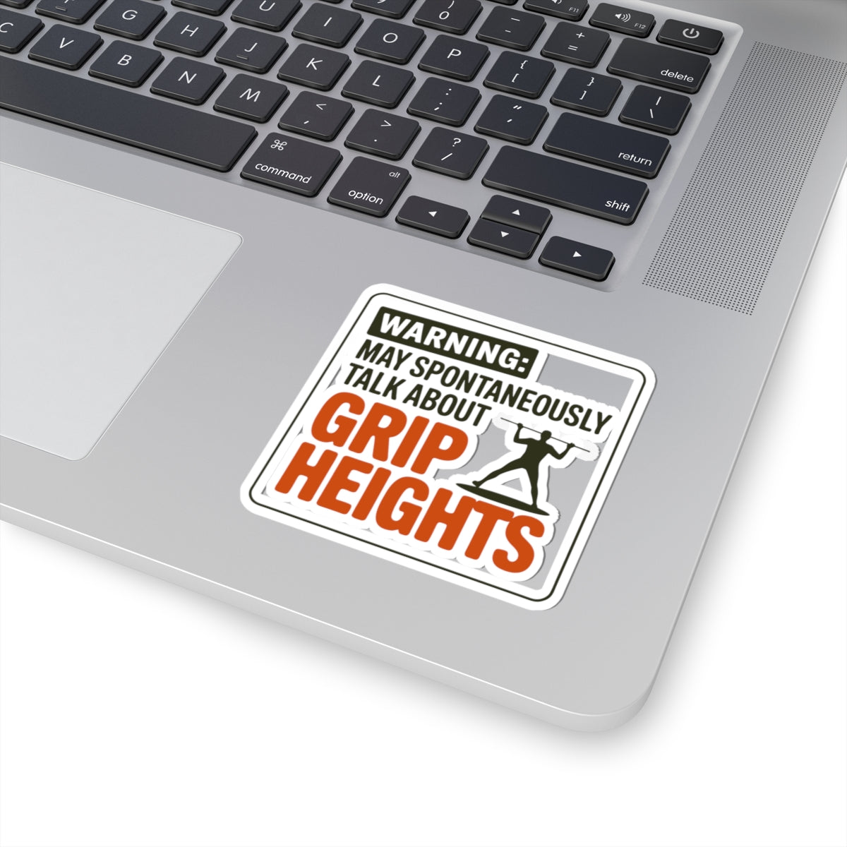 Pole Vault Sticker – Funny Warning Sign Grip Heights Humor Decal for Track and Field Athletes, Competitive Vaulters