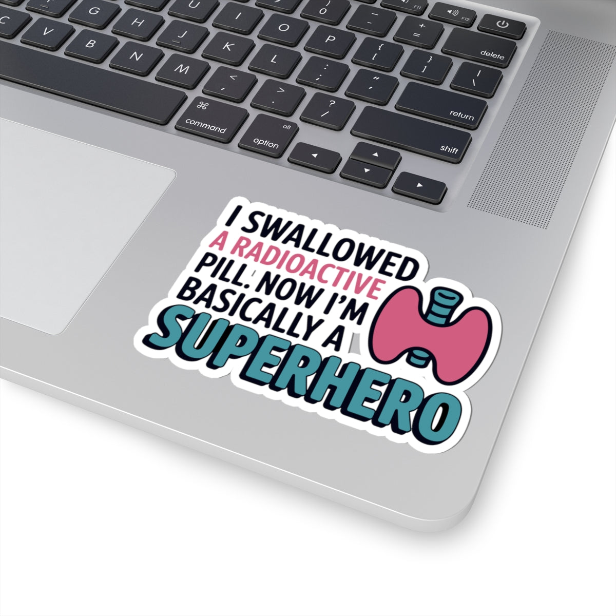 Thyroid Funny Superhero Awareness Sticker - Durable Vinyl Decal for Warriors Survivors
