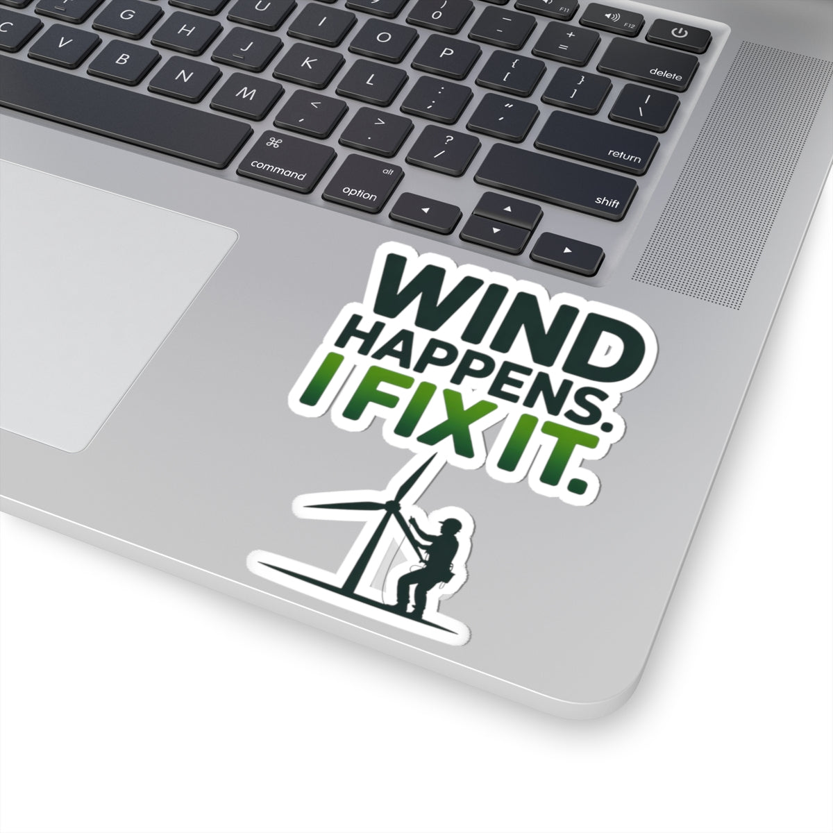 Wind Turbine Mechanic Sticker - Field Technician Vinyl Decal for Repair Crews & Engineers