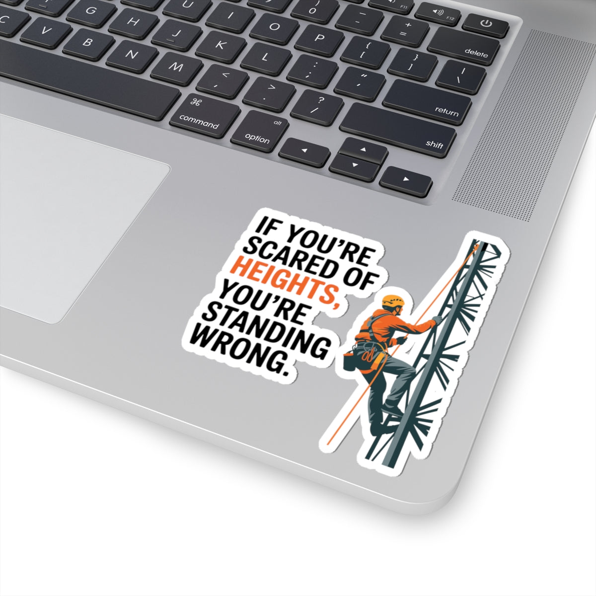 Cell Tower Sticker - Climber Humor Vinyl Decal for Ironworkers, Telecom Technicians