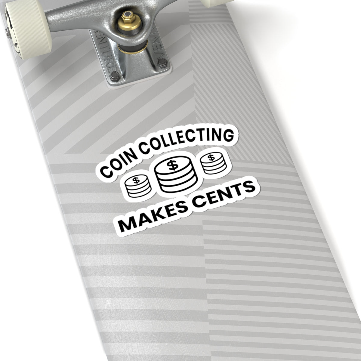 Coin Collecting Cents Sticker - Numismatist Humor Vinyl Decal for Money Hobbyists & History Buffs