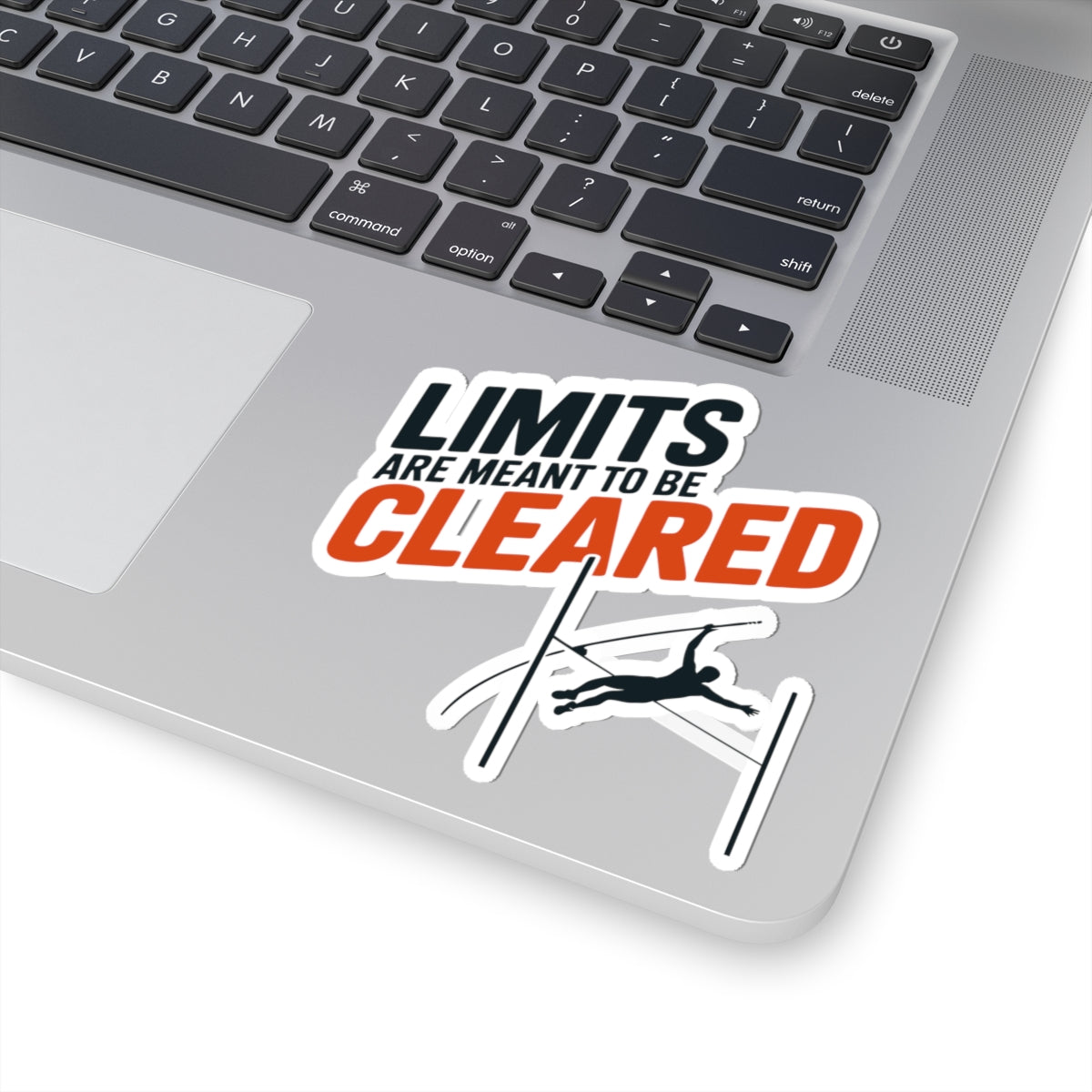 Pole Vault Sticker – Bold Motivational Limits Cleared Athletic Decal for Track and Field Athletes, Competitive Vaulters