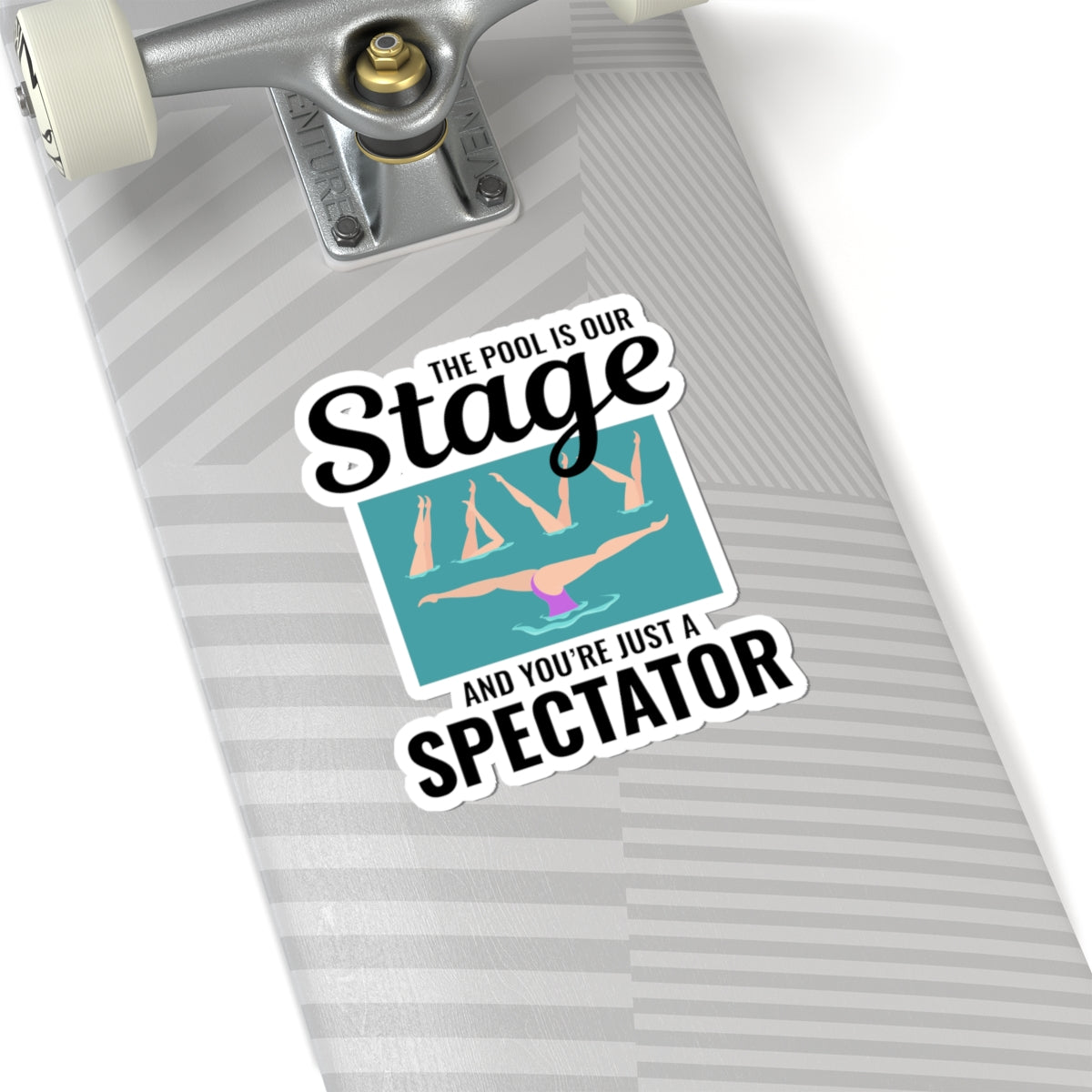 Dramatic Synchronized Swimming Sticker - Pool Stage Vinyl Decal for Performers & Fans