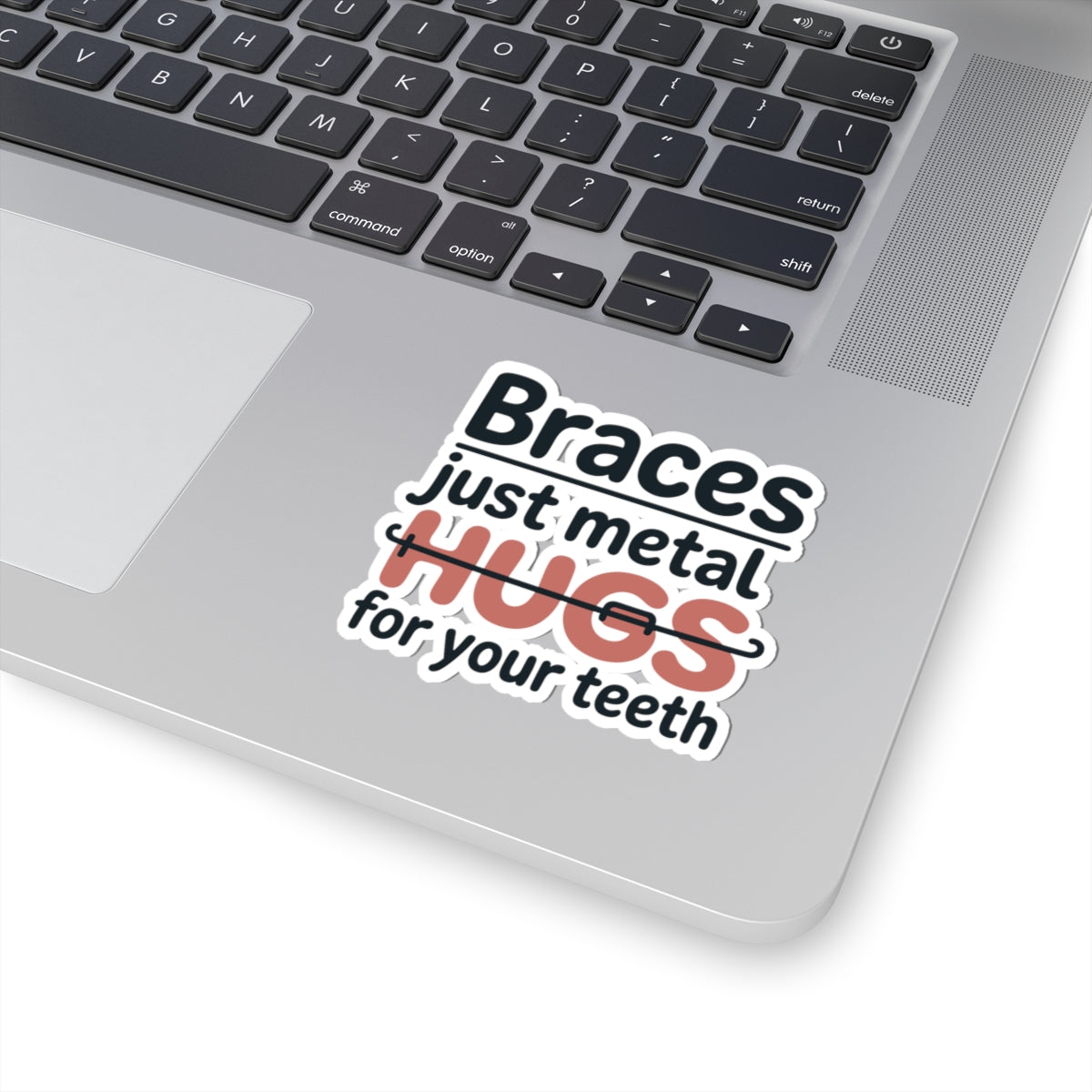 Cute Braces Sticker - Orthodontics Vinyl Decal for Dental Patients, Teens, and Clinics