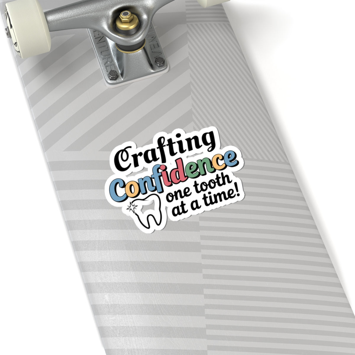 Crafting Confidence Sticker - Dental Lab Artistry Vinyl Decal for Ceramists & Prosthetic Techs