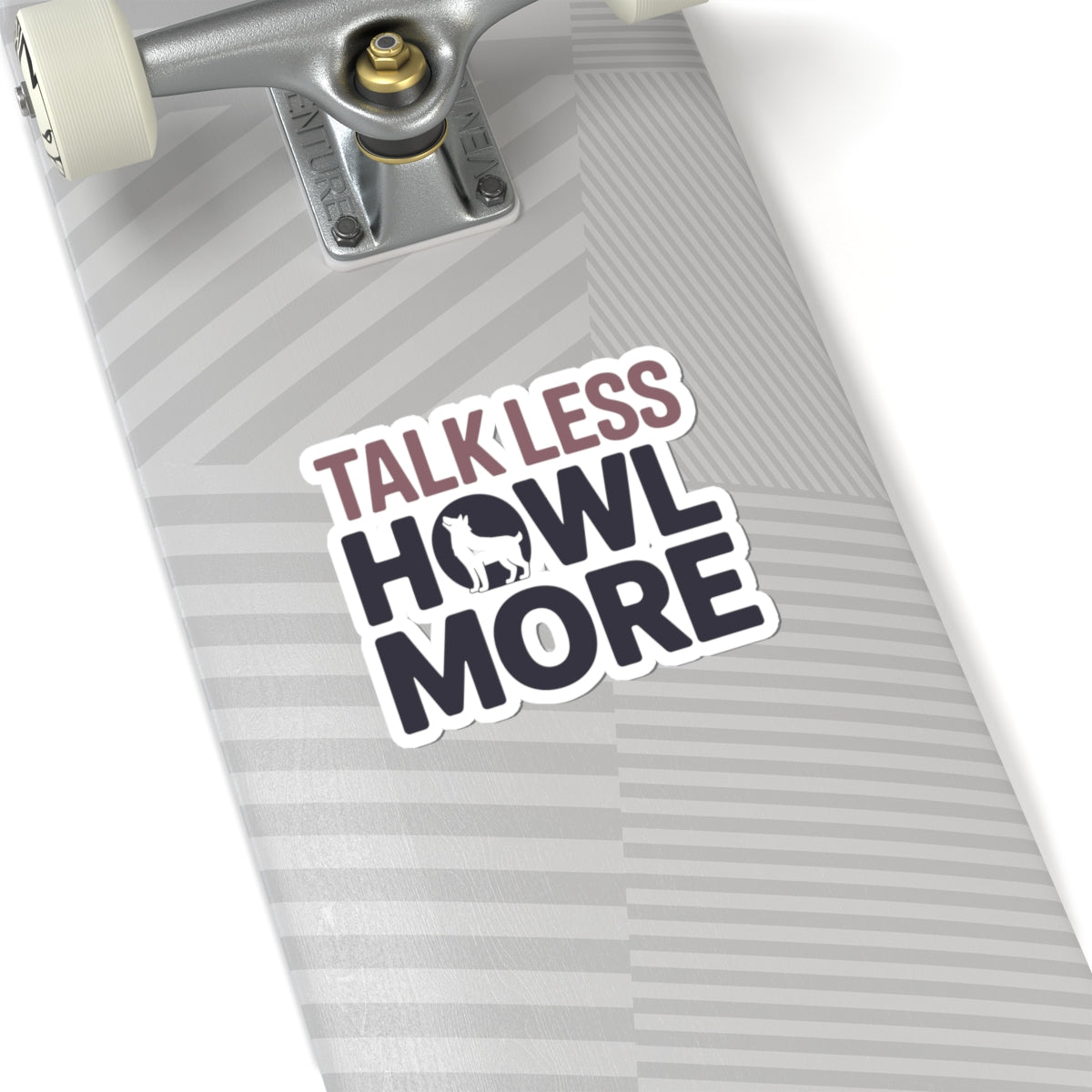 Vocal Husky Sticker - Howl More Talk Less Vinyl Decal for Siberian Dog Lovers