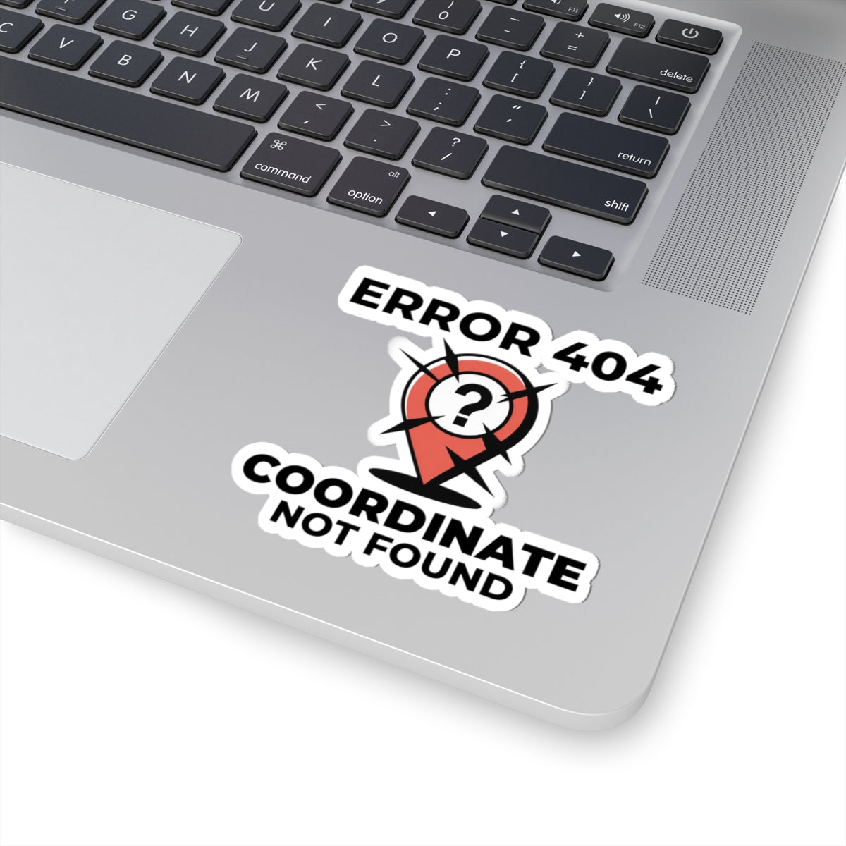 Funny Geospatial Sticker - 404 Coordinates Joke Decal for GIS Analysts & Cartographers