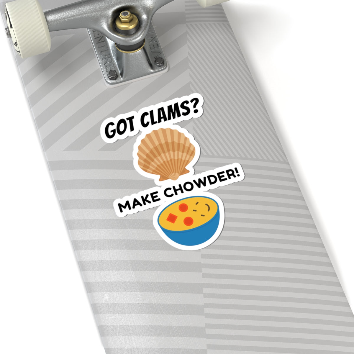Clam Chowder Sticker Seafood Lover Soup Kitchen Vinyl Decal