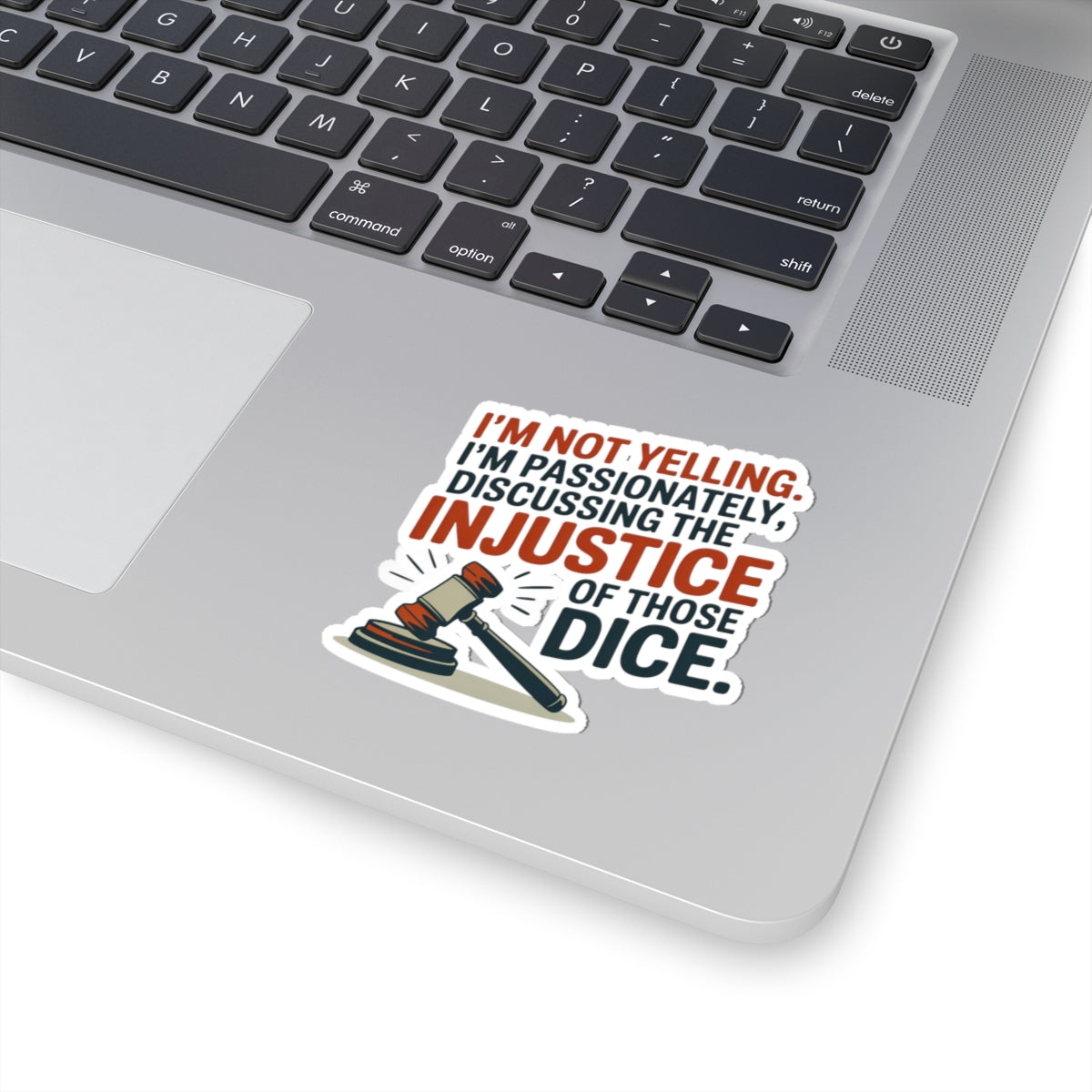 Backgammon Dice Sticker Funny Rant Decal – Sarcastic Quote for Frustrated Players Doubling Cube Fans