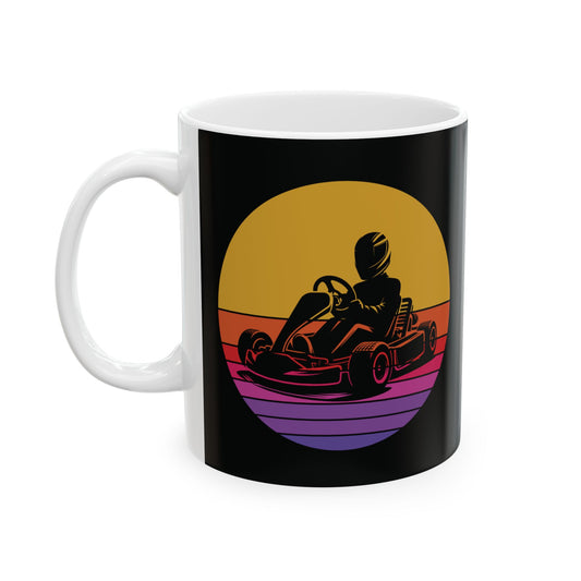 Go Kart Racing Mug - For Karting Lovers & Track Enthusiasts