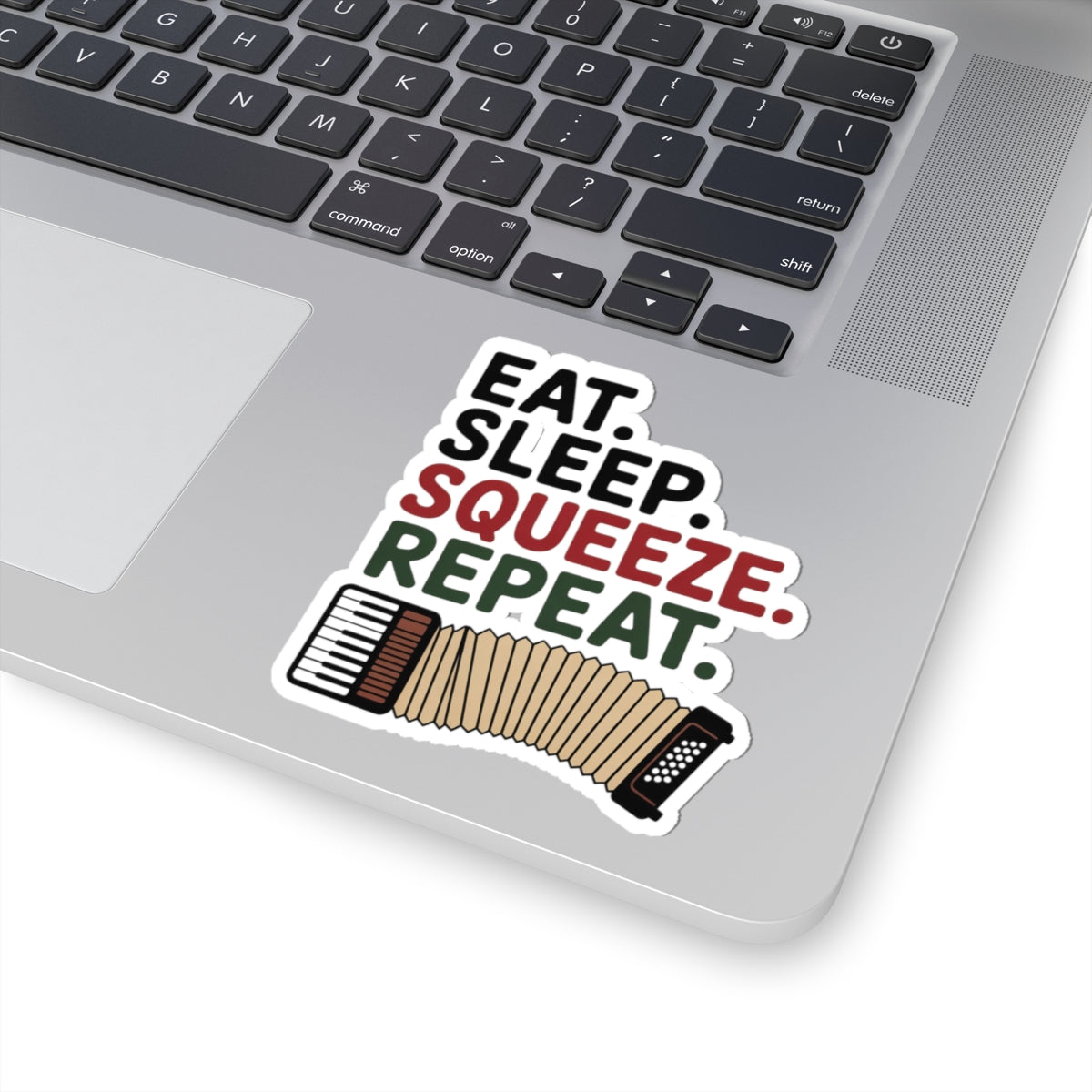 Squeezebox Sticker – Daily Routine Decal for Accordionists, Polka Band Members