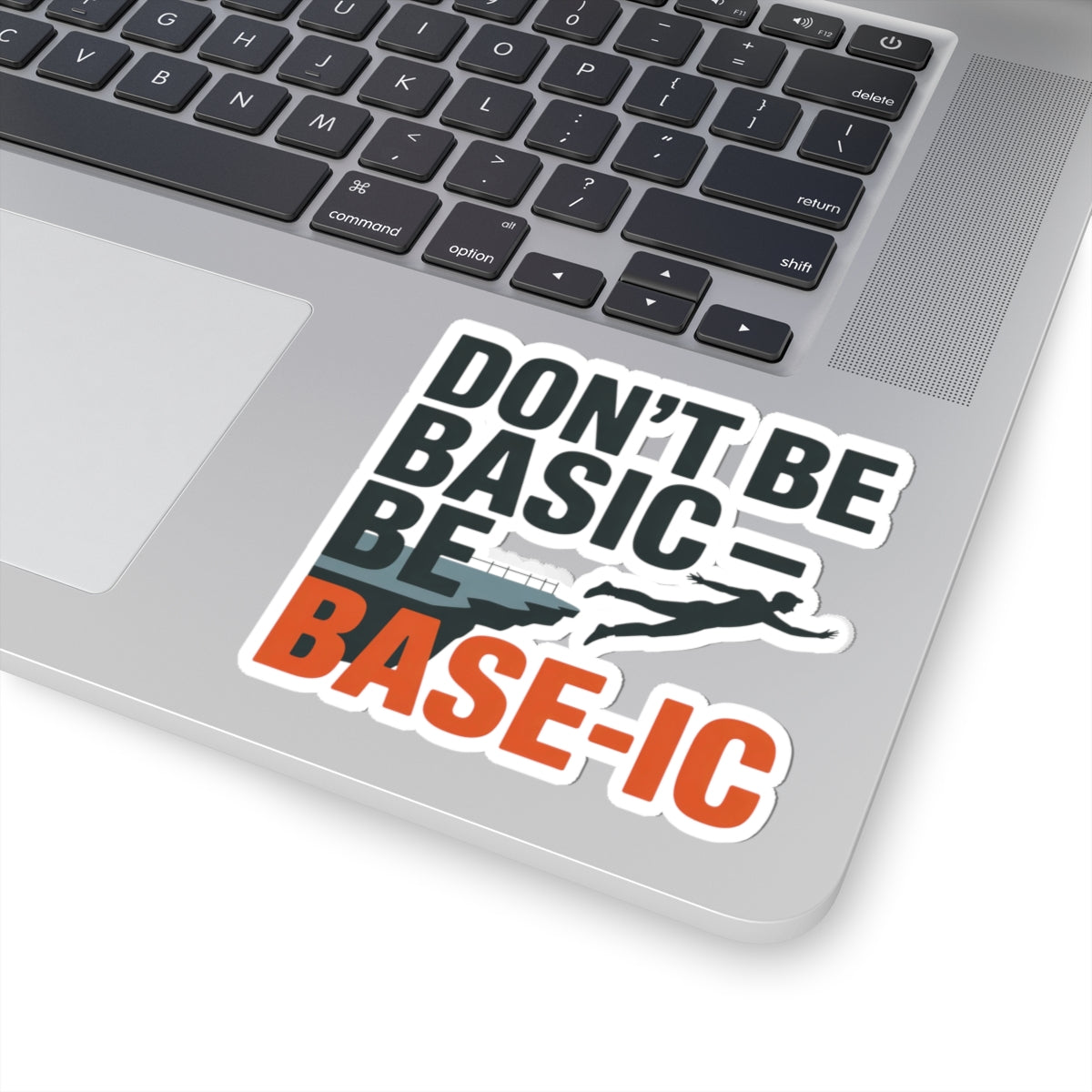 Base Jumping Sticker for Car Helmet – Clever Wordplay Decal for Extreme Athletes Adrenaline Junkies Skydivers