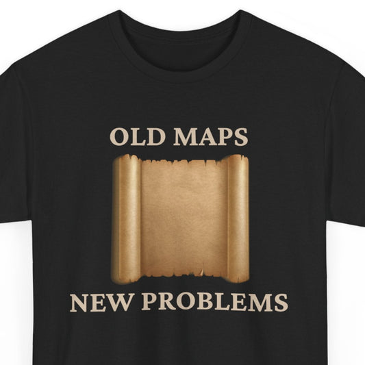 Cartographic Legacy T-Shirt - Timeless Challenges Tee for Historical GIS Experts