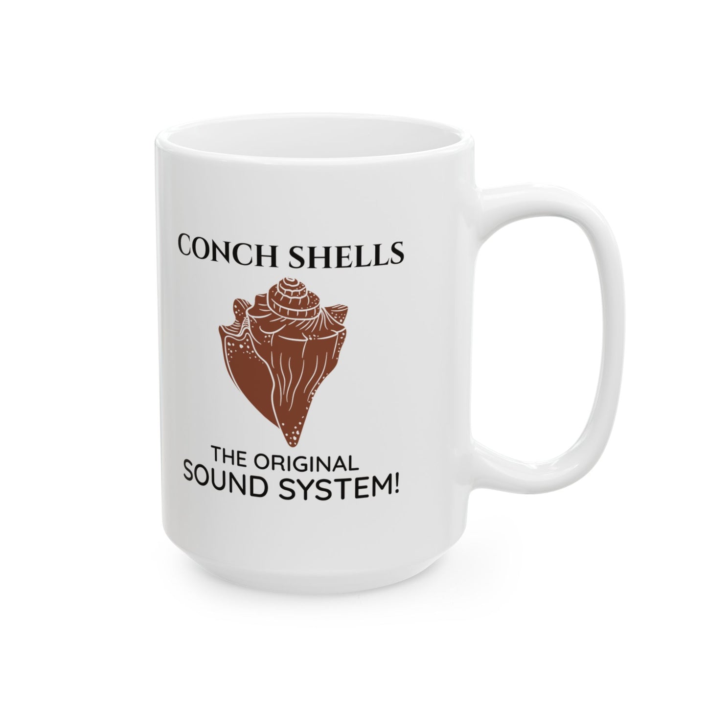 Conch Shell Mug for Beach Audio Fans and Coastal Collectors