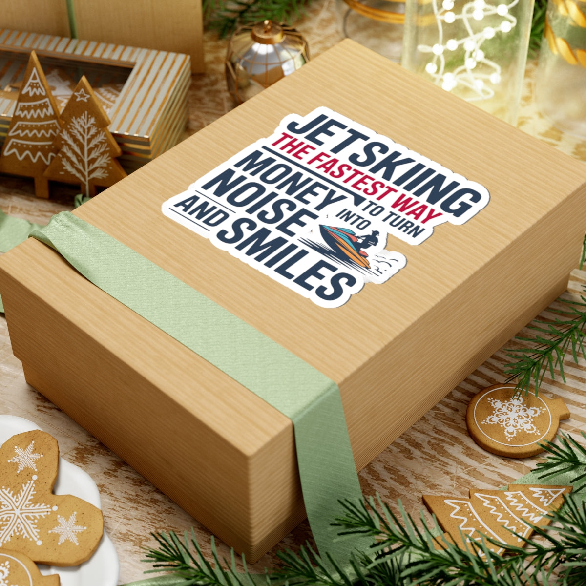 Speedy Jet Ski Sticker - Vibrant Watersport Vinyl Decal for Jet Ski Enthusiasts & Boat Owners