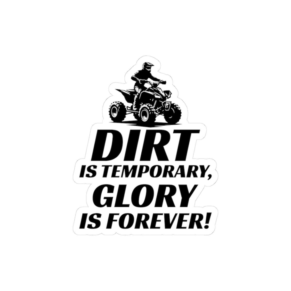 ATV Sticker Vinyl - Quad Bike Jump Decal for Off-Road Racing & Dirt Track Enthusiasts