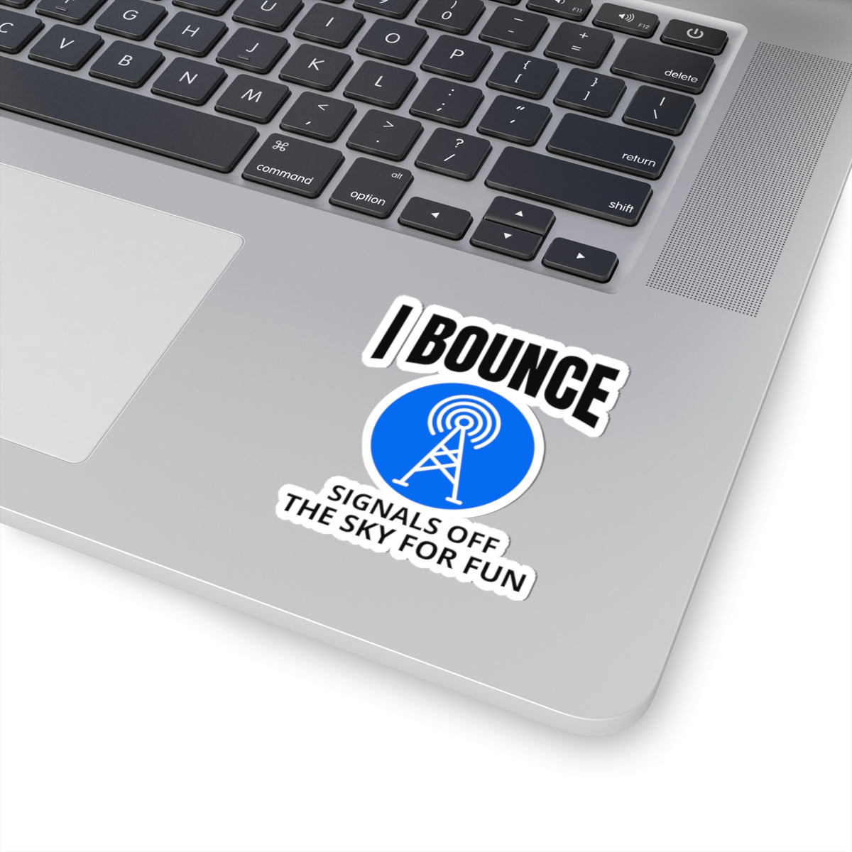 Ham Radio Bounce Sticker - Sky Signal Vinyl Decal for Amateur Radio Operators & Enthusiasts