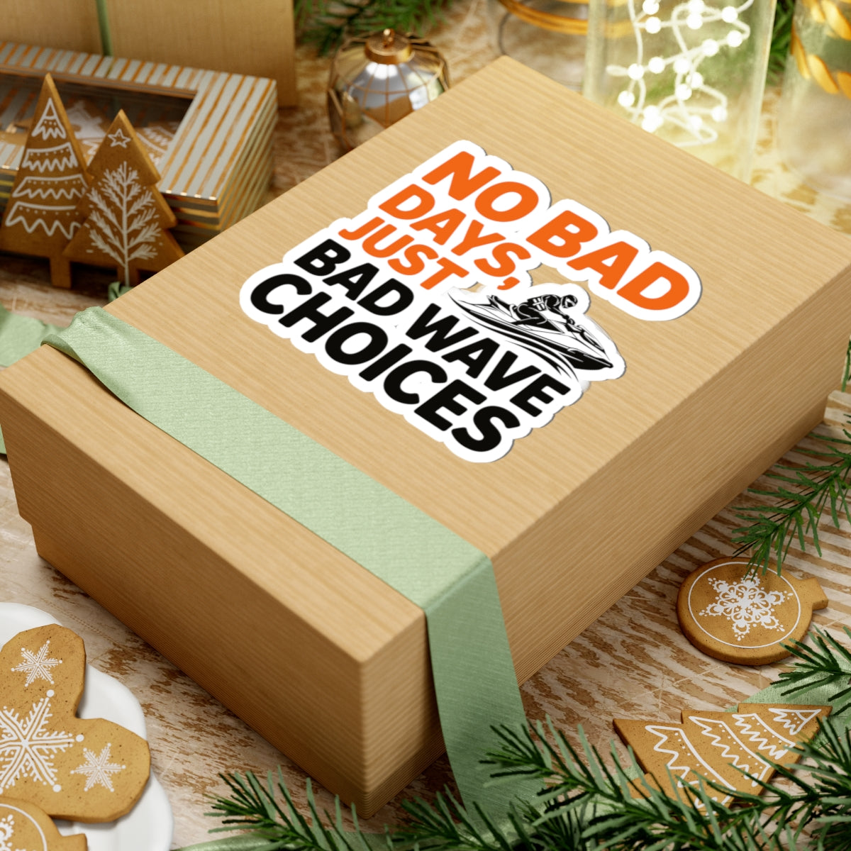 Jet Ski Attitude Sticker - Wave Wisdom Vinyl Decal for PWC Riders & Water Sports Lovers