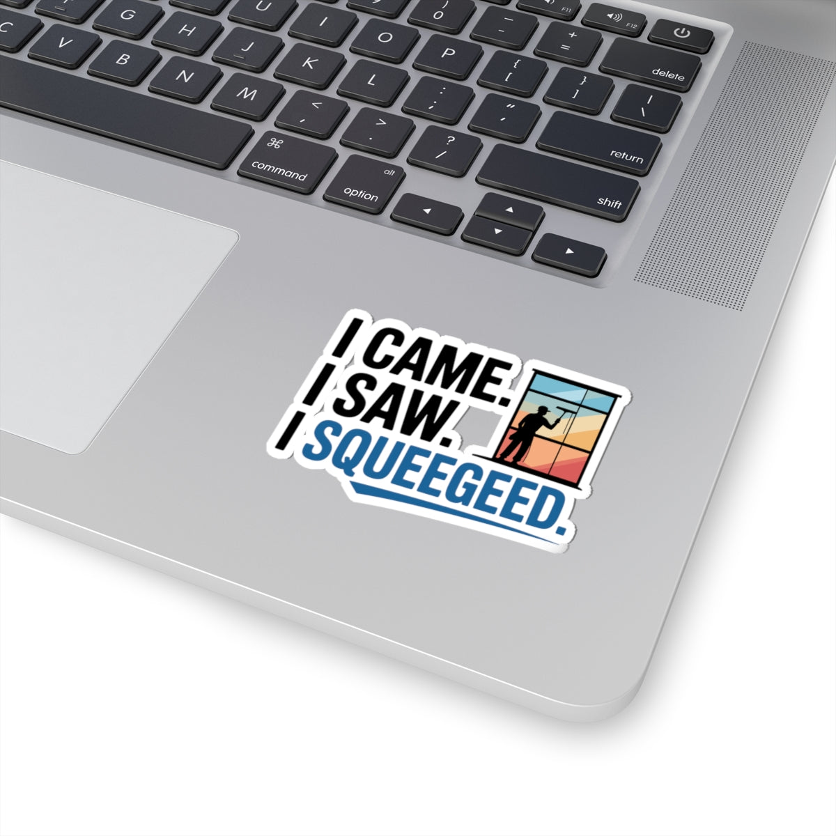 Window Cleaner Sticker - I Came I Squeegeed Vinyl Decal for Professionals & Crews