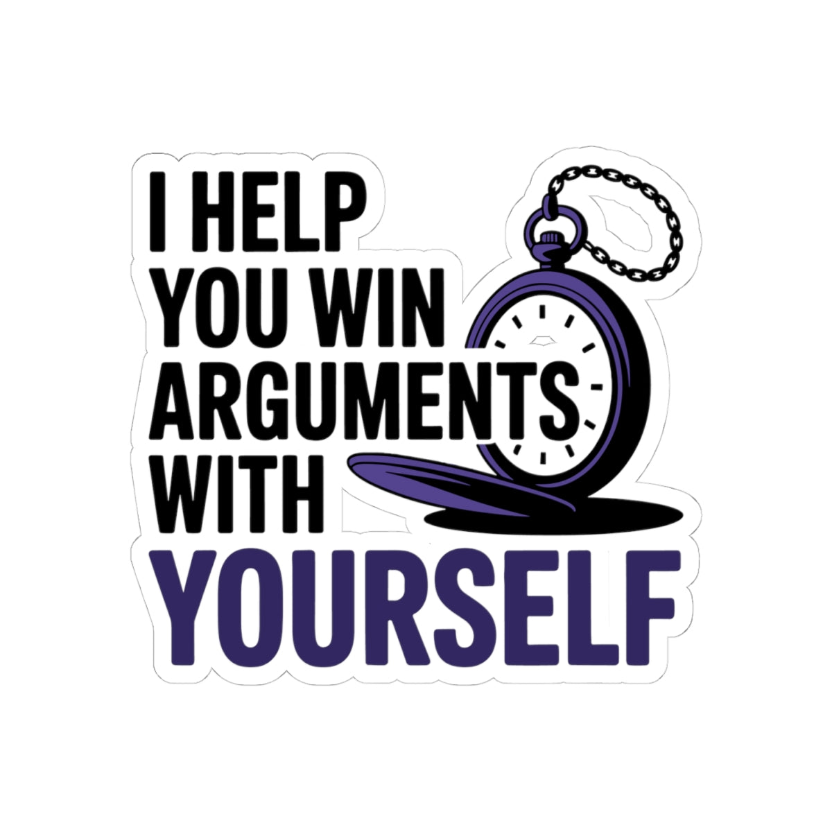 Hypnotist Resolution Sticker - Internal Peace Maker Vinyl Decal for Hypnotists, Self-Conflict Healers