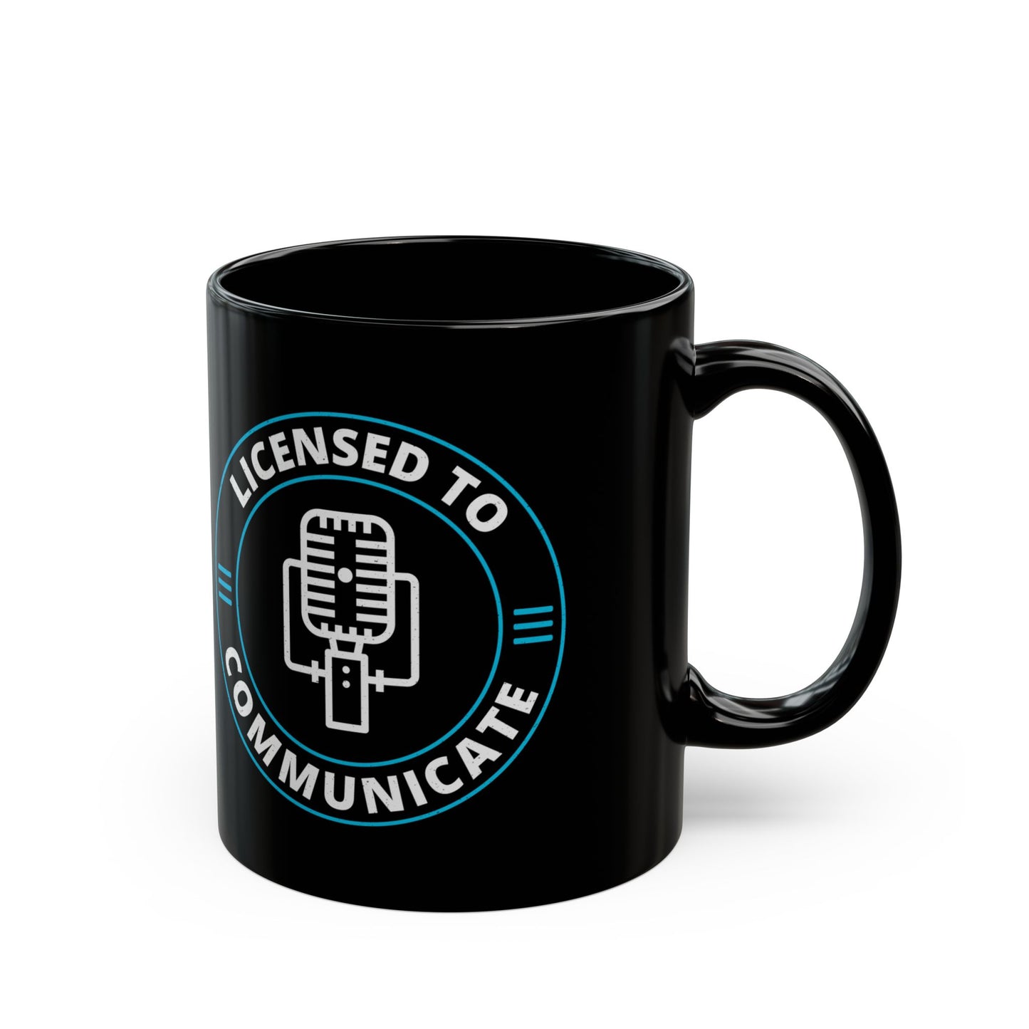 Amateur Ham Radio Operator Mug - Licensed to Communicate for Hams & Radio Enthusiasts 11 oz