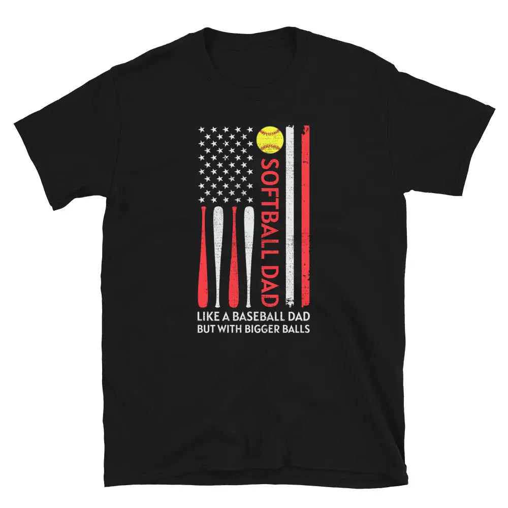 4th of July Softball Dad T-Shirt