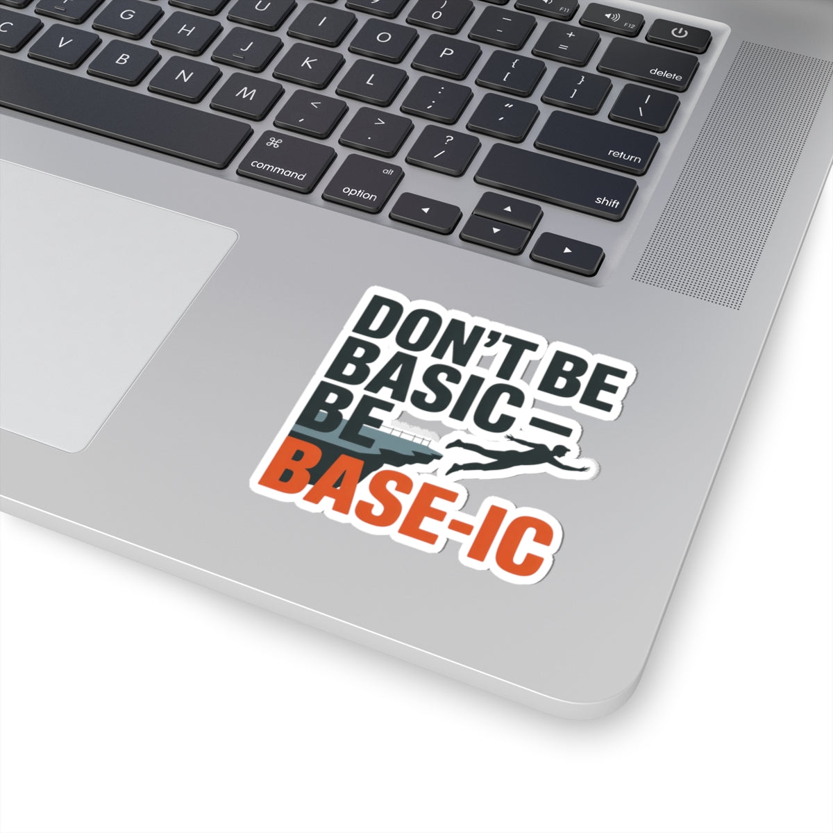 Base Jumping Sticker for Car Helmet – Clever Wordplay Decal for Extreme Athletes Adrenaline Junkies Skydivers