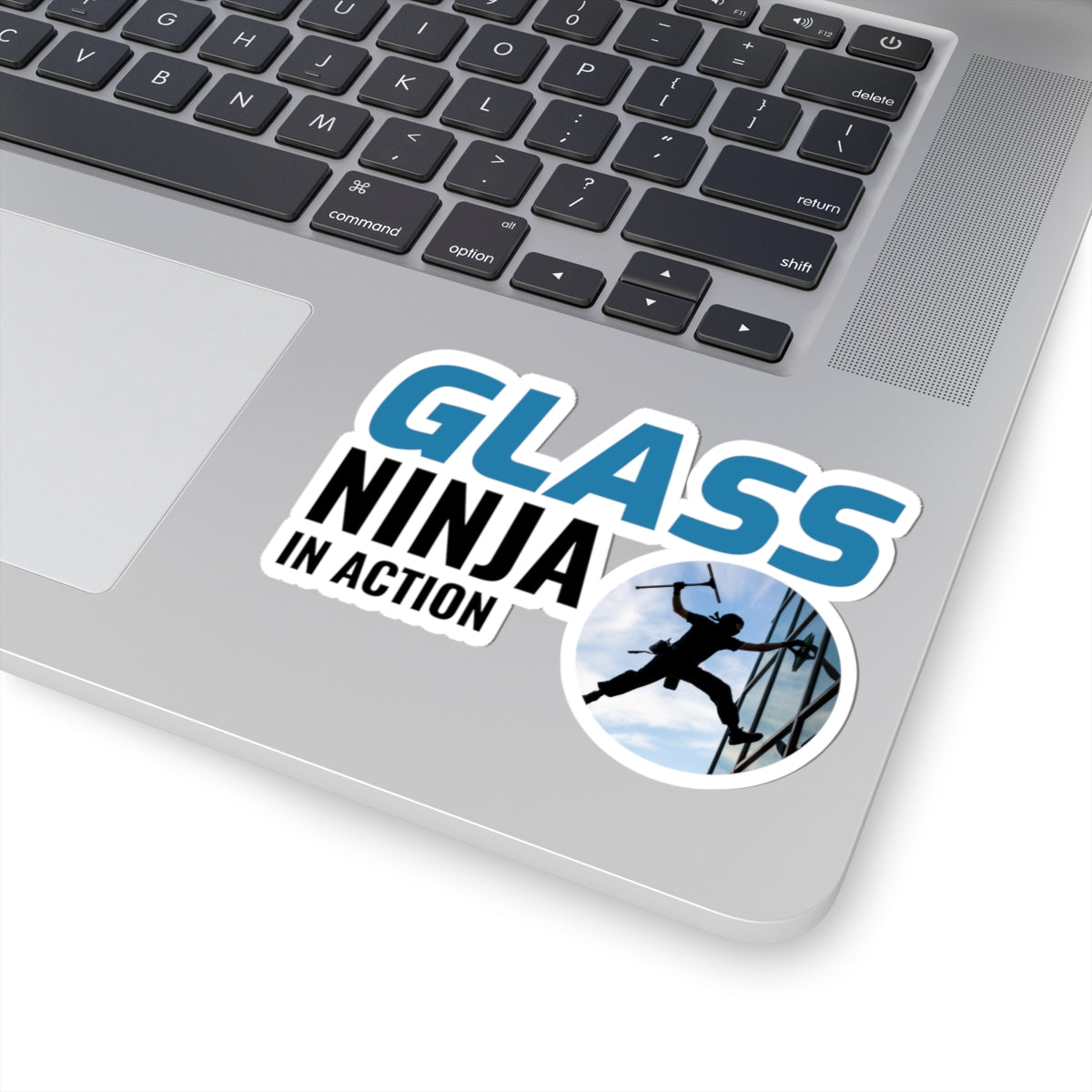 Window Cleaner Sticker - Glass Ninja Vinyl Decal for Professionals & Technicians