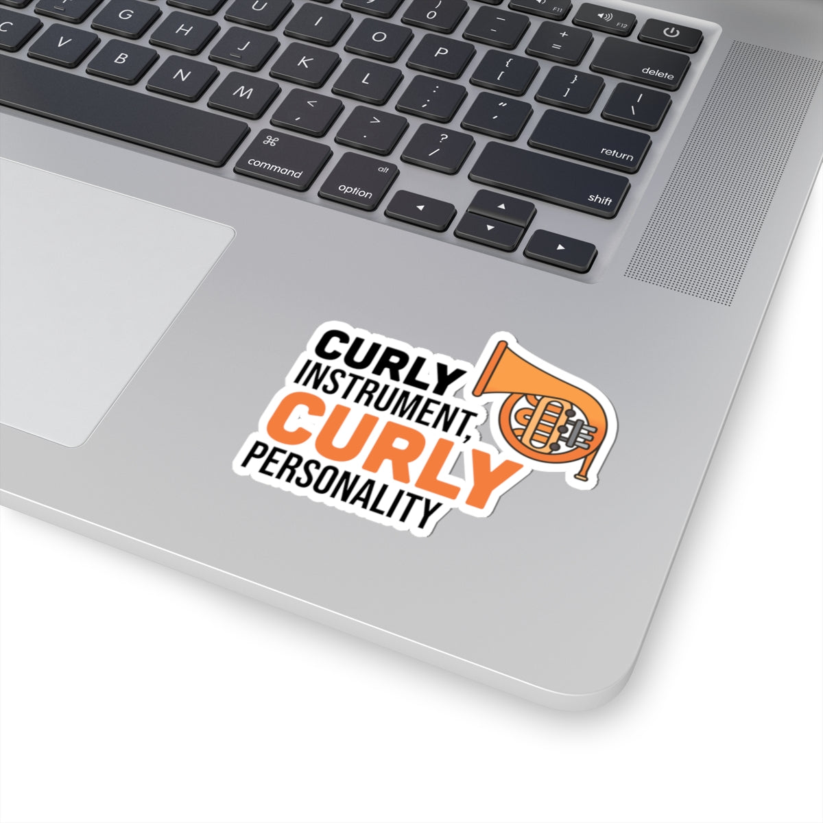 French Horn Personality Sticker - Curly Instrument Vinyl Decal for Musicians
