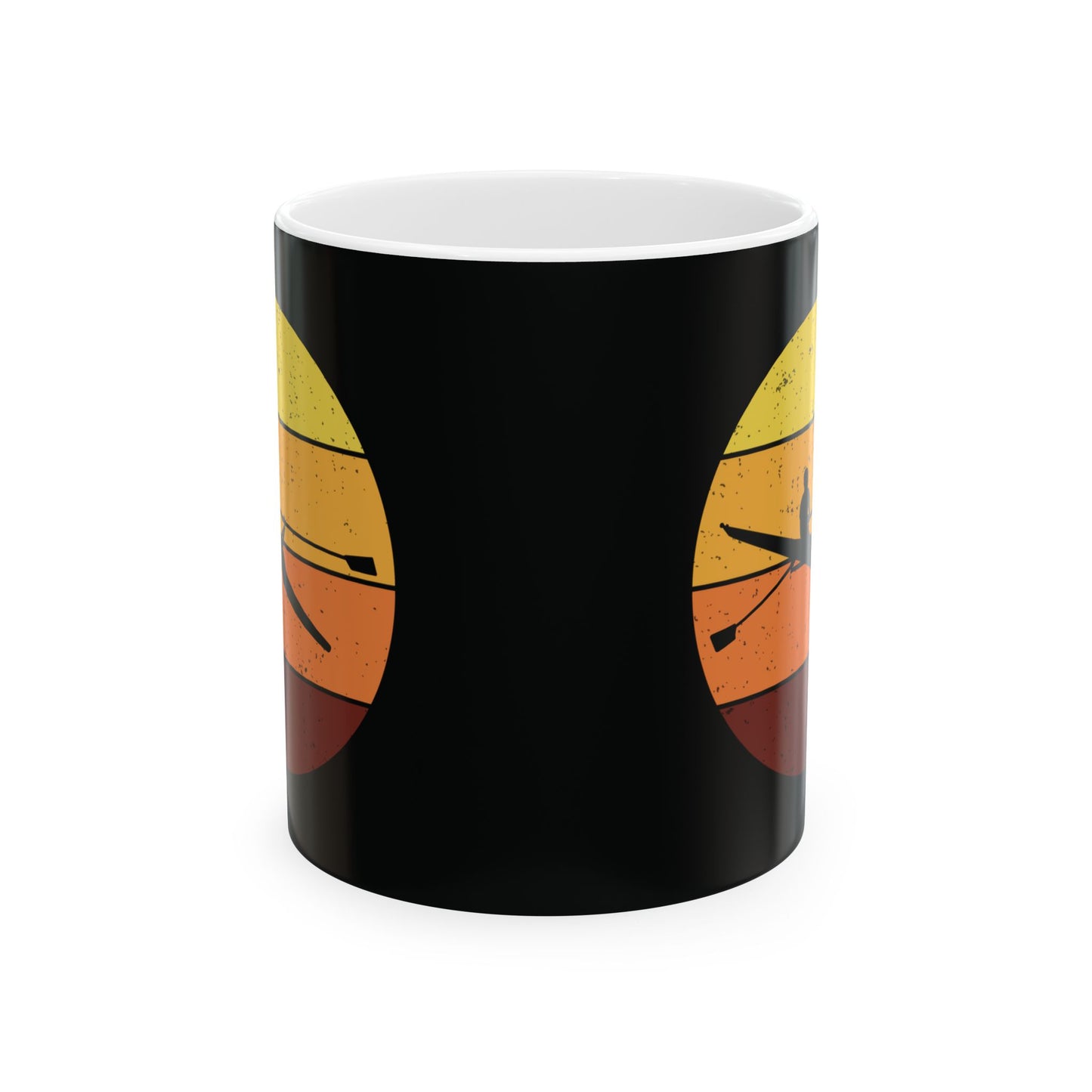 Rowing Mug Vintage Circle Rower Sport Athlete Retro Cup