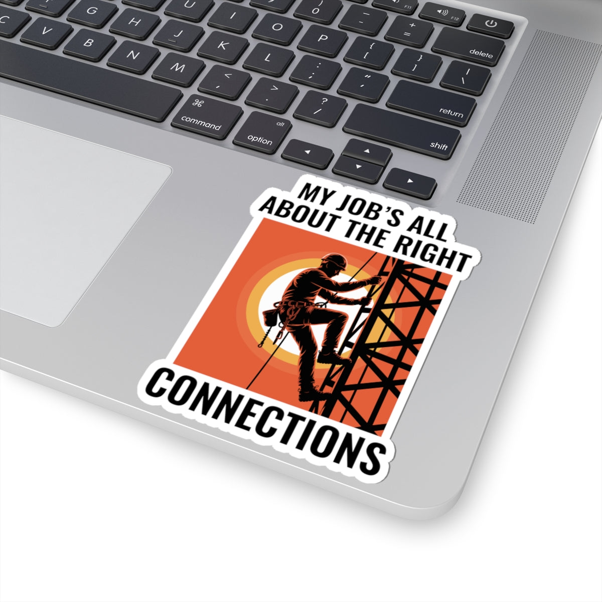 Antenna Technician Sticker - Right Connections Vinyl Decal for Tower Climbers