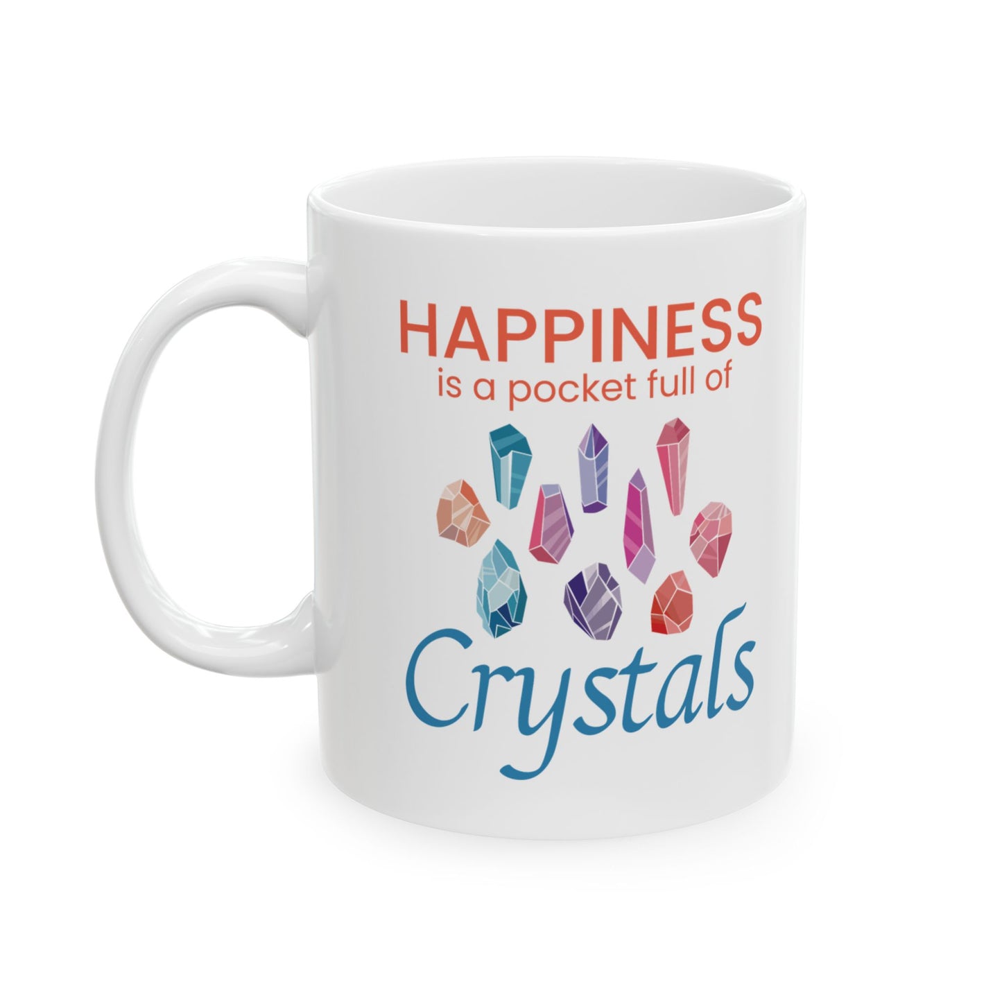 Rock Collector Mug Happiness Crystal Collection Mineralogy Enthusiast Gift