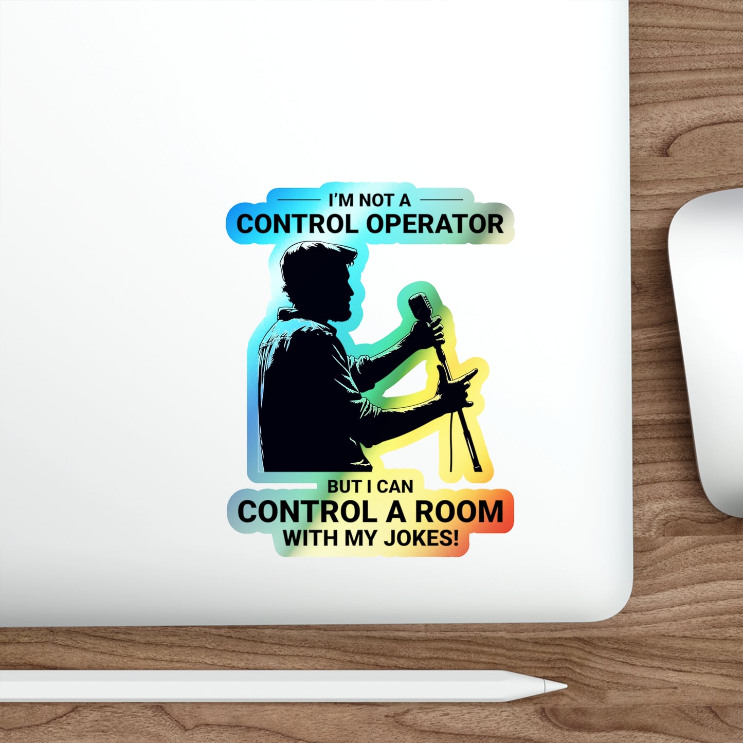 Amateur Ham Radio Operator Stickers Holographic Vinyl Decal - QSO Humor & Radio Comedian