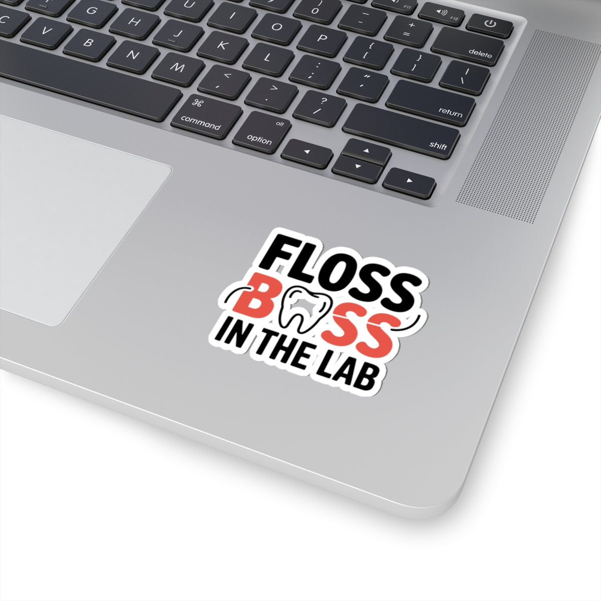 Floss Boss Dental Lab Sticker - Funny Vinyl Decal for Dental Technicians & Dentists