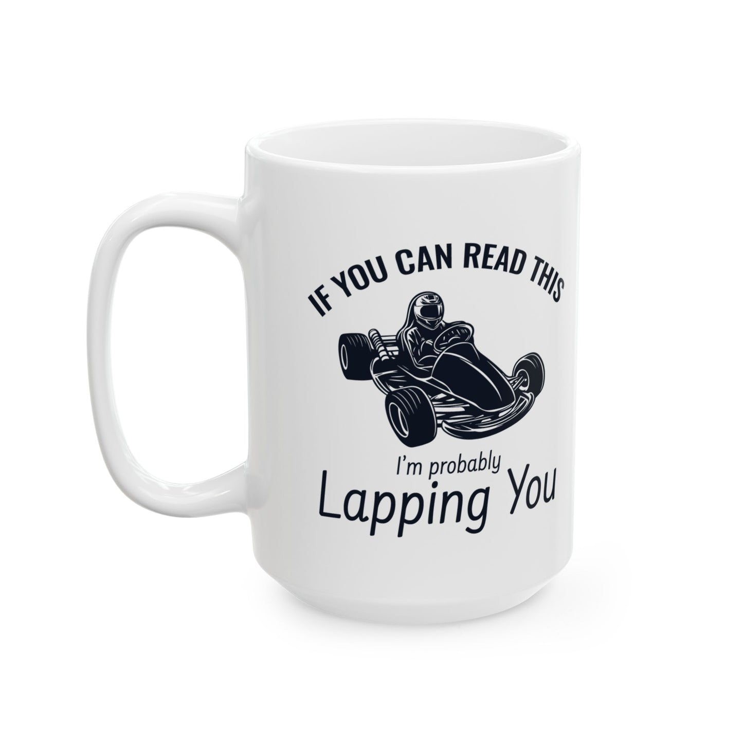 Go Kart Racing Mug for Enthusiasts - Lapping Fun Design