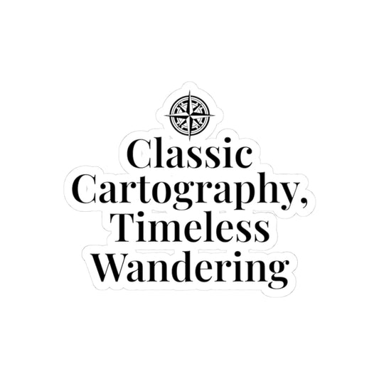 Vintage Cartography Sticker - Antique Map Decal for Eternal Explorers