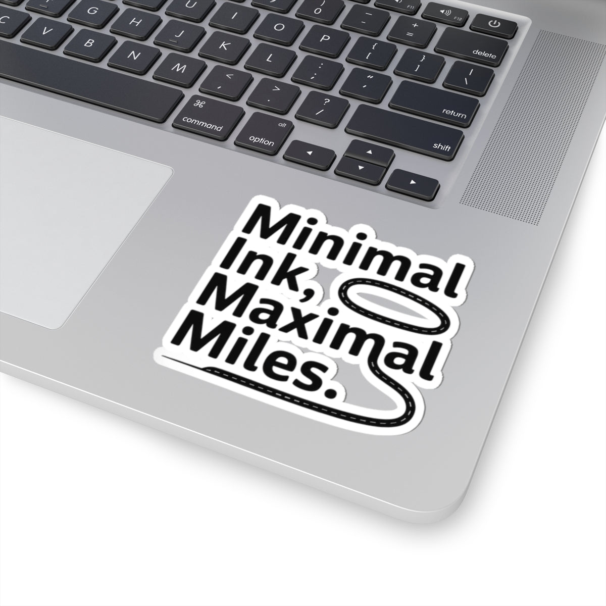 Minimalist Travel Sticker - Maximal Miles Vinyl Decal for Wanderers & Adventure Seekers