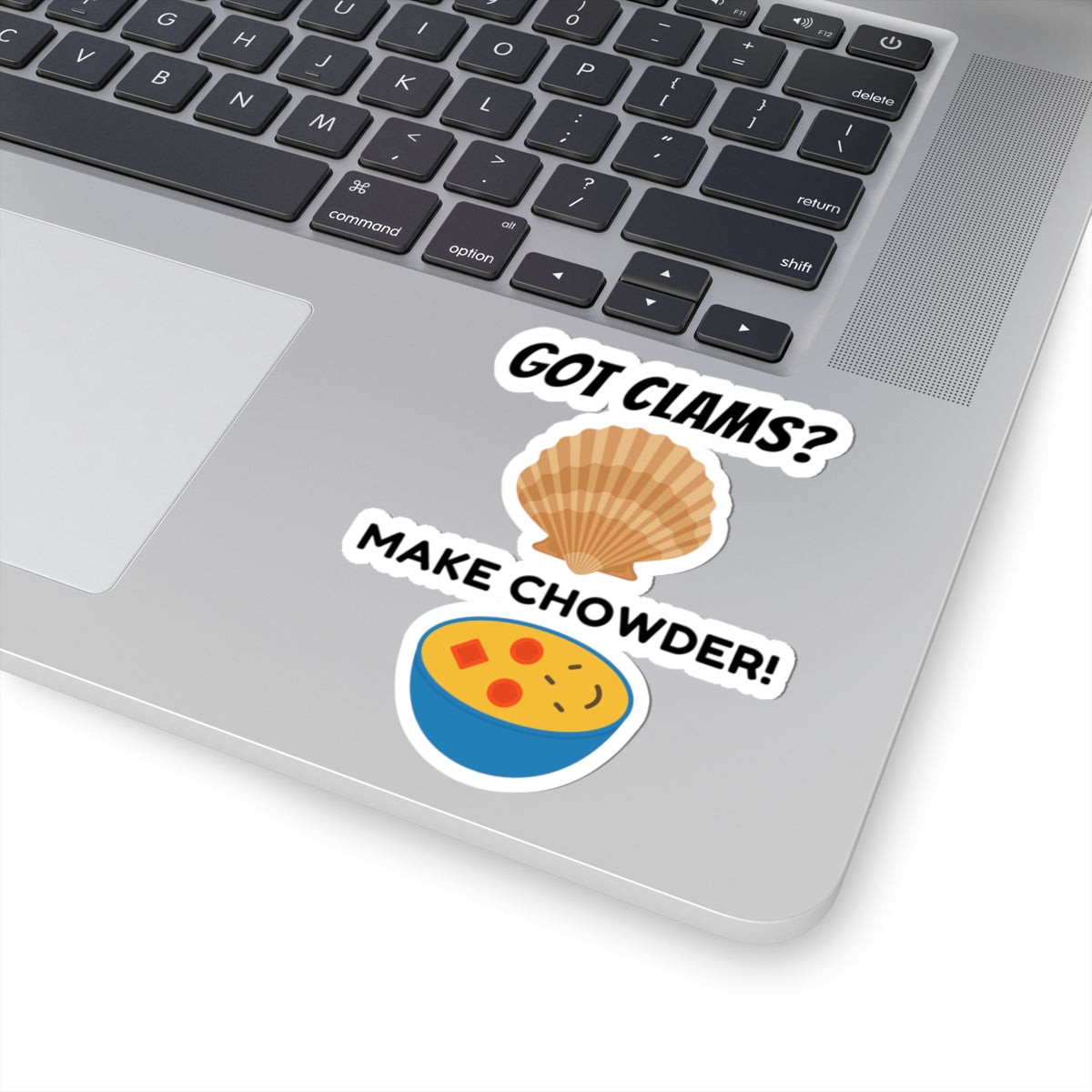 Clam Chowder Sticker Seafood Lover Soup Kitchen Vinyl Decal