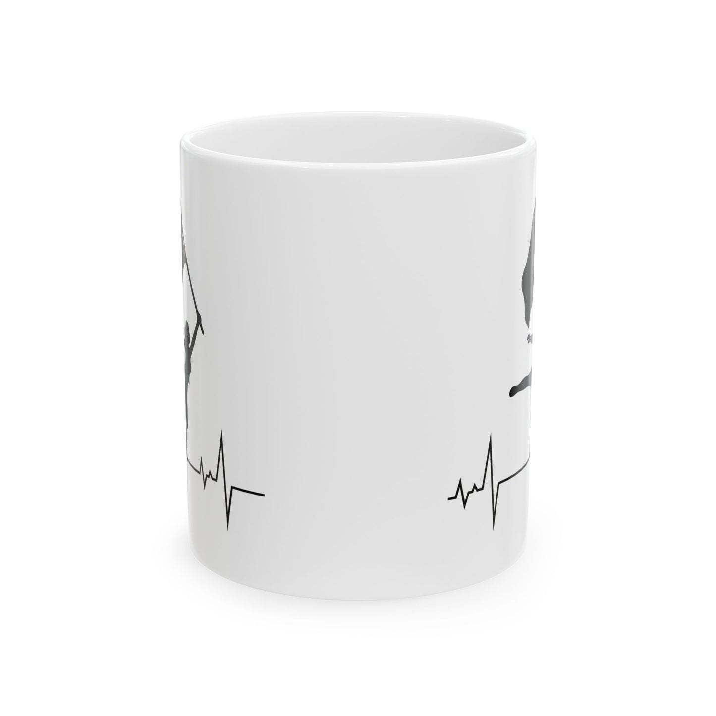 Color Guard Mug - Patriotic Spin Design for Performers & Fans