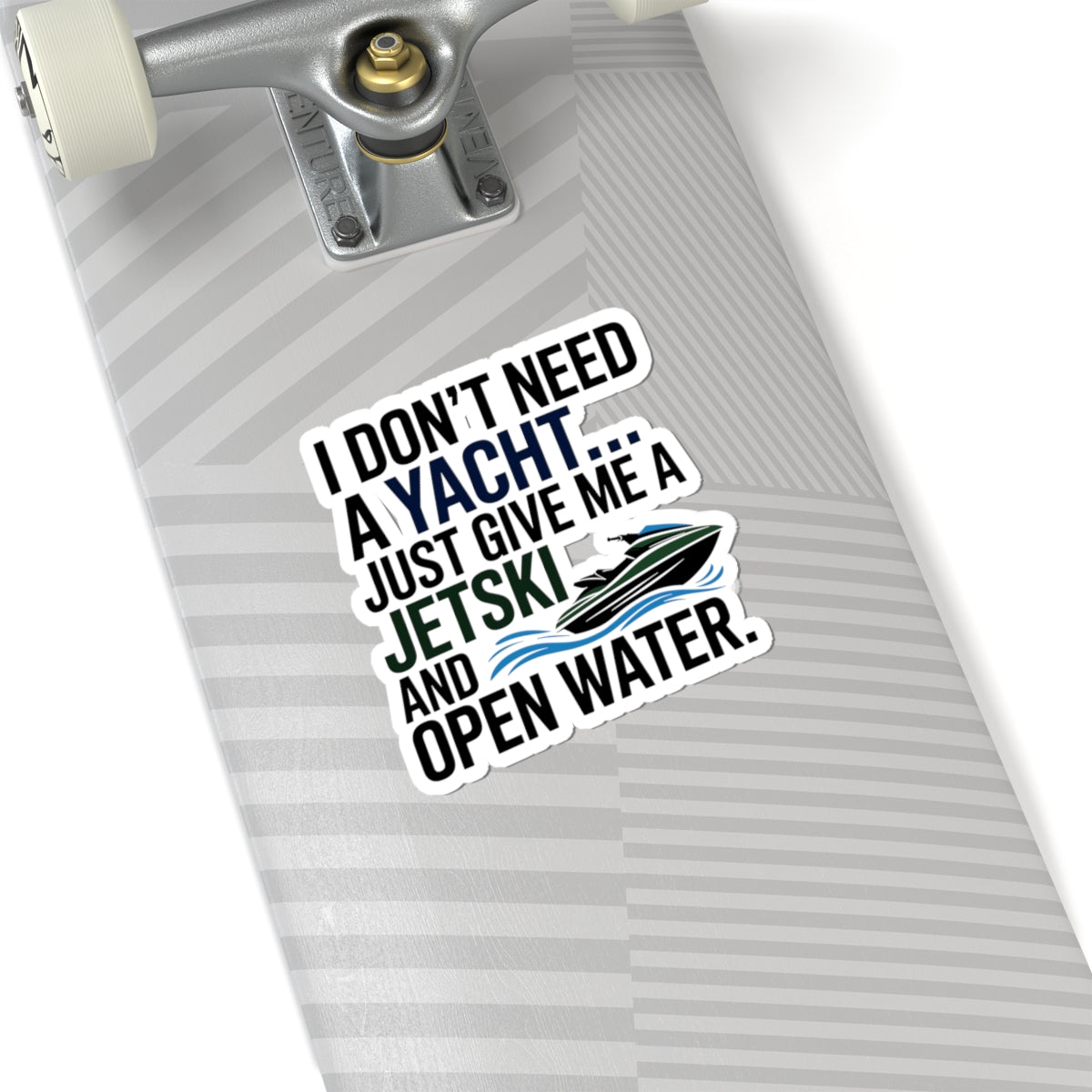 Jet Ski Freedom Sticker - Open Water Vinyl Decal for PWC Purists & Minimalist Water Lovers
