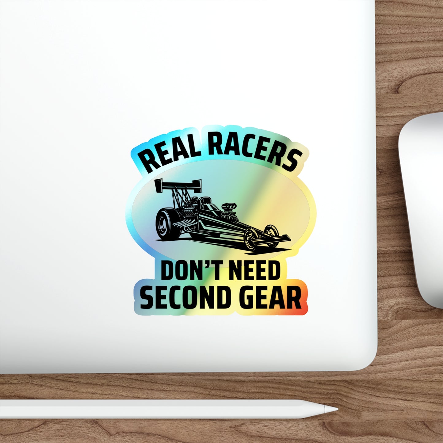 Dragster Drag Racing Holographic Stickers Vinyl – Straight Line Speed Decal for Track Warriors