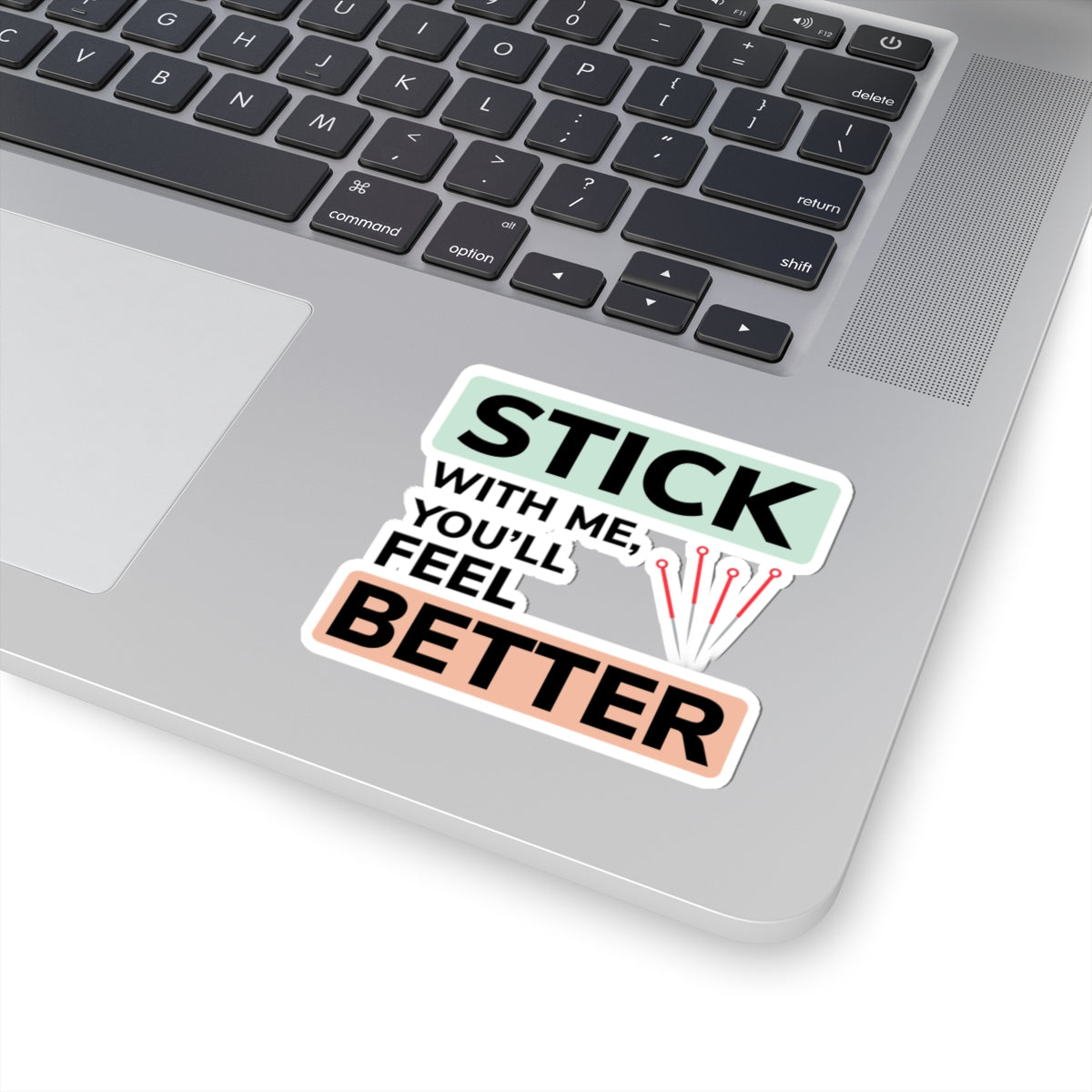 Acupuncture Wordplay Sticker - Healing Promise Vinyl Decal for Acupuncturists, TCM Practitioners