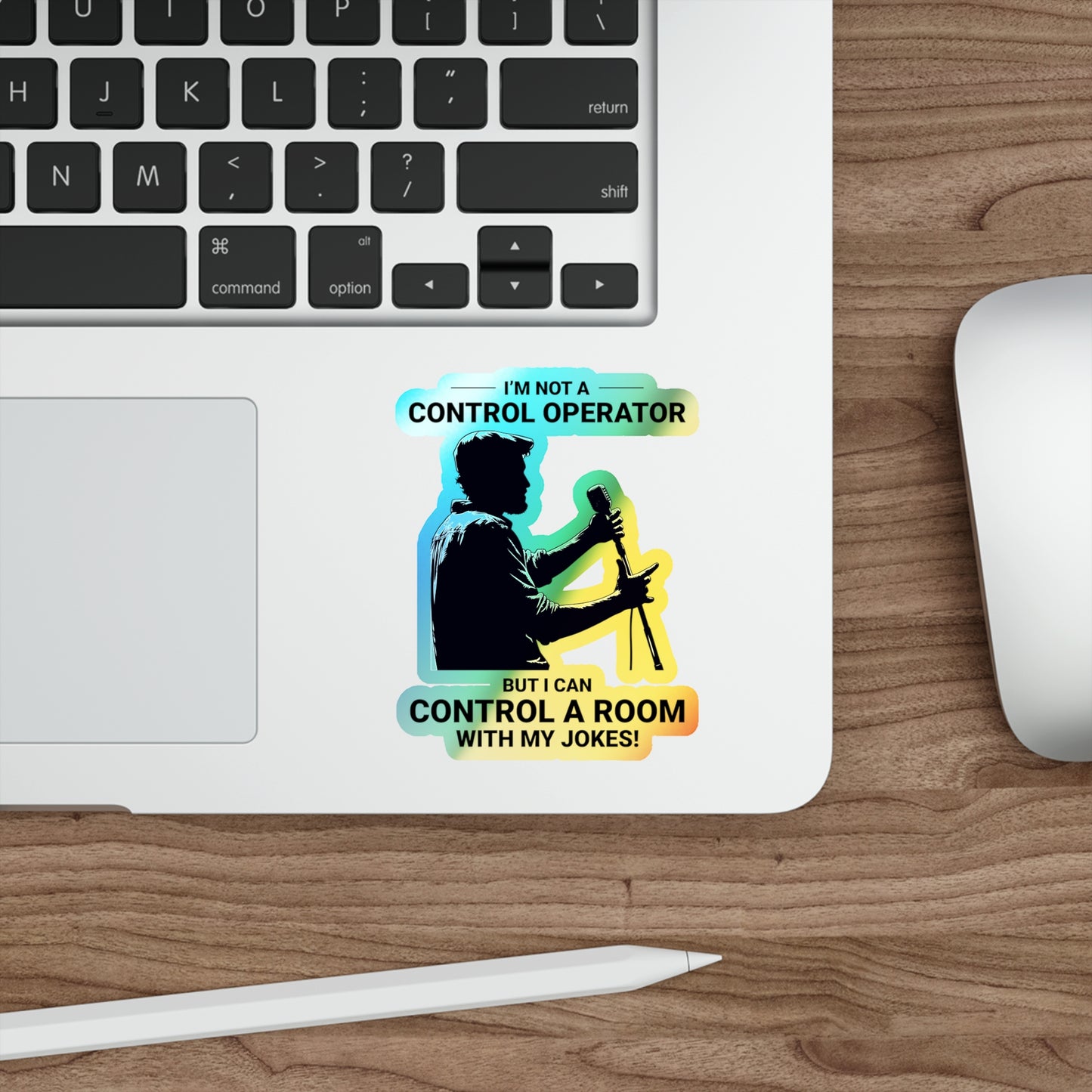 Amateur Ham Radio Operator Stickers Holographic Vinyl Decal - QSO Humor & Radio Comedian