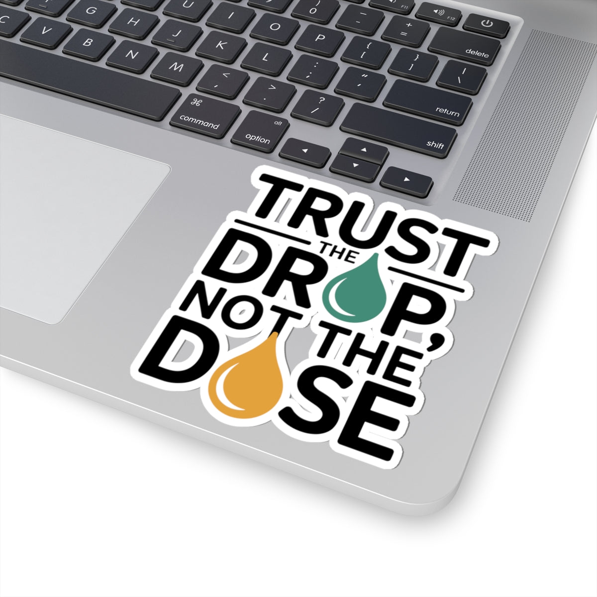 Homeopathy Principle Sticker - Drop Over Dose Vinyl Decal for Homeopaths, Natural Medicine Advocates